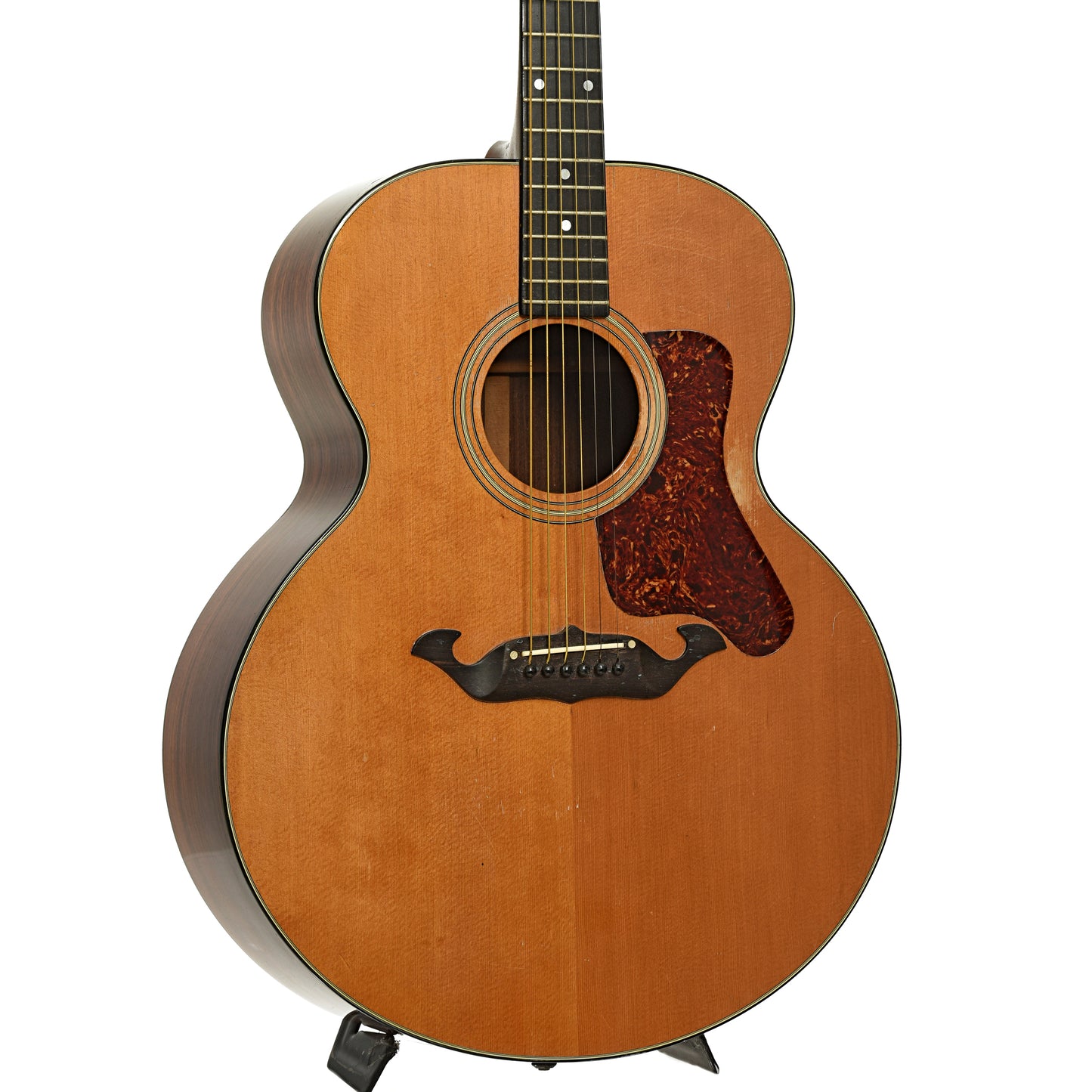 Front and side of Taylor 715 Jumbo Acoustic Guitar