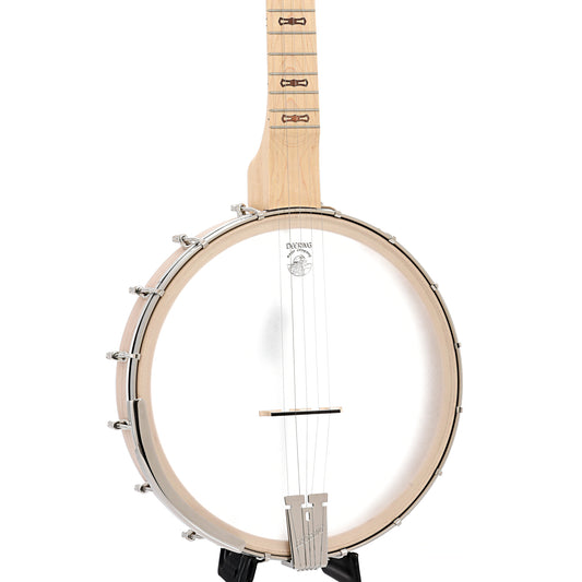 Front and side of Deering Goodtime Americana 12" Openback Banjo with Scooped Fretboard