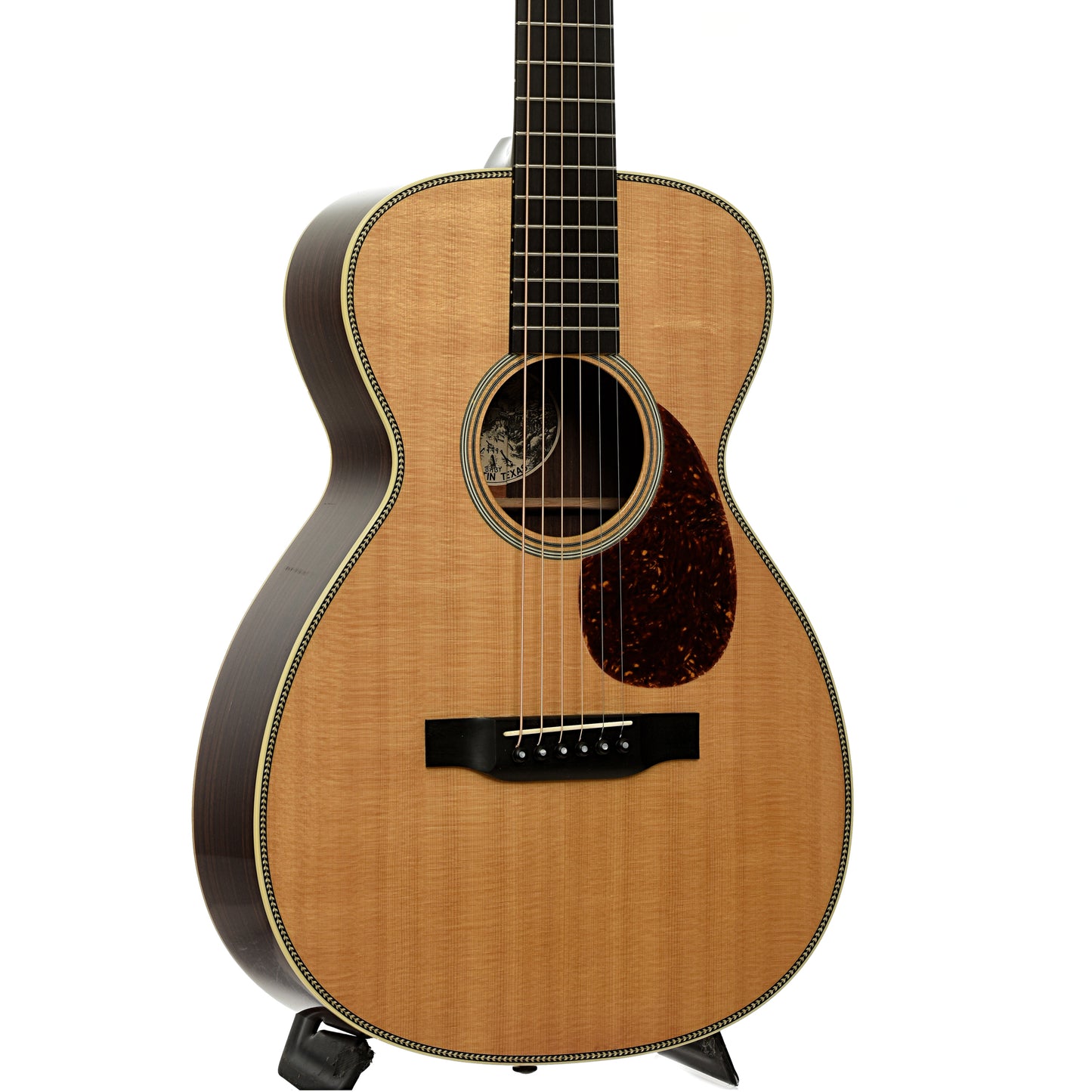 Front and side of Collings Baby 2H 3/4 Size Acoustic Guitar