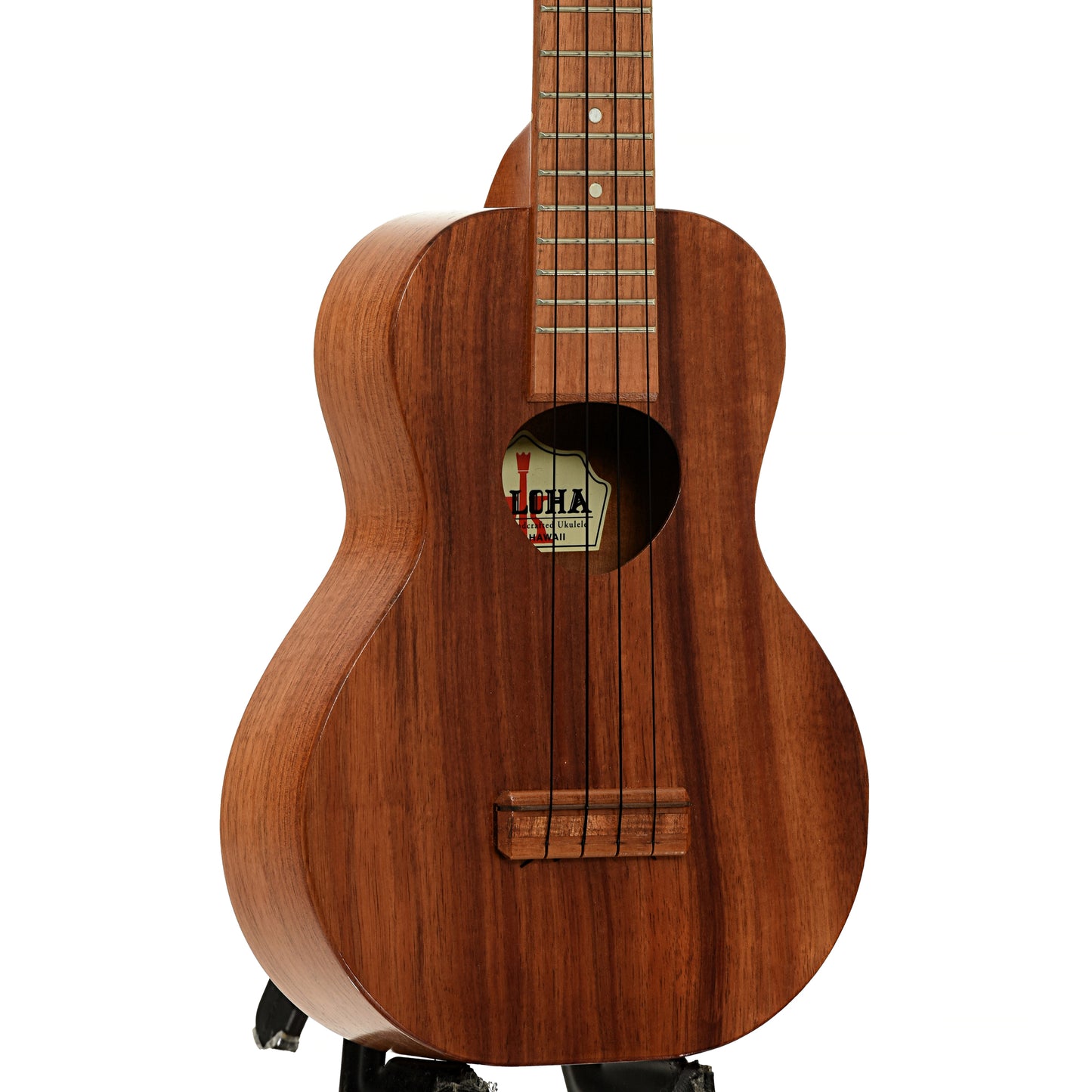 Front and side of KoAloha KC-10 PIkake Concert Ukulele 
