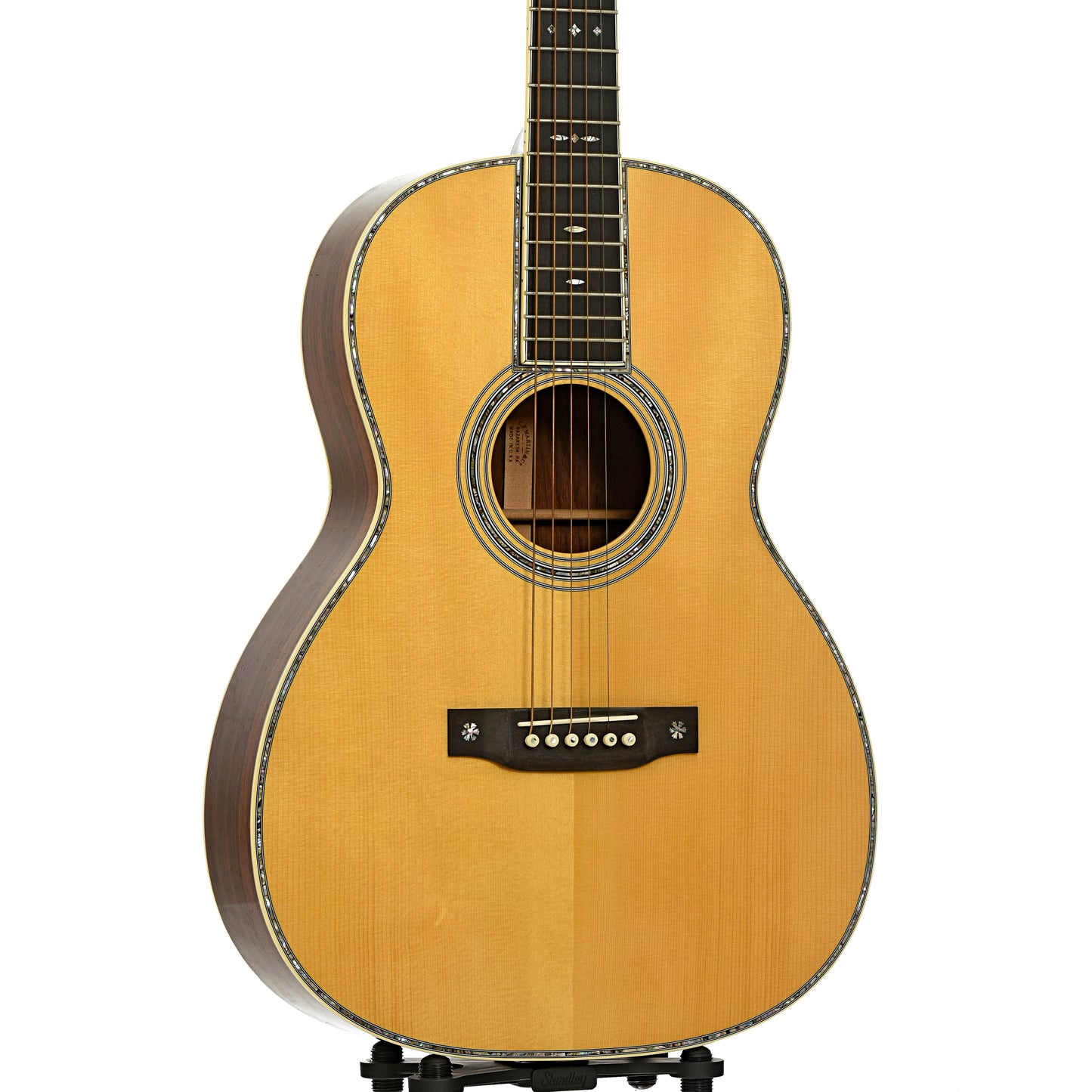 Front and side of Martin 000-42 Custom Shop 12-Fret Madagascar Acoustic Guitar 