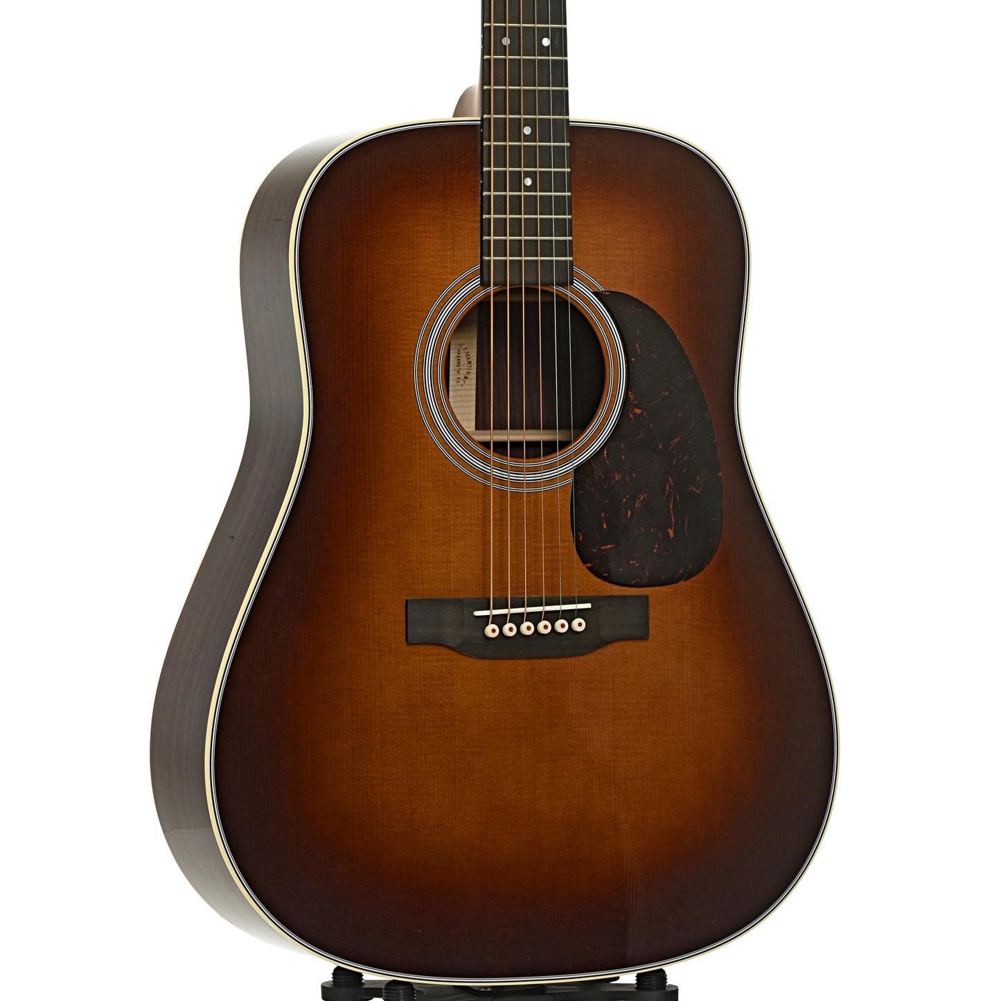 Front and side of Martin D-28 Ambertone Guitar