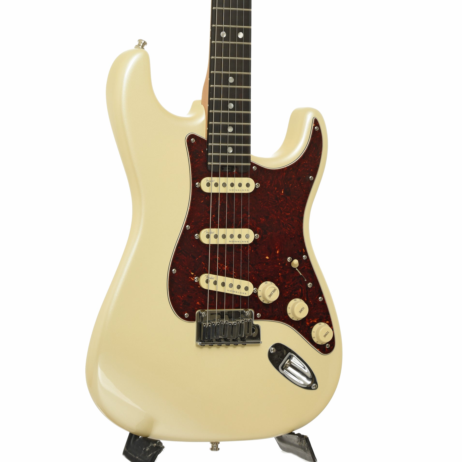 Front and side of Fender American Elite Stratocaster Electric Guitar