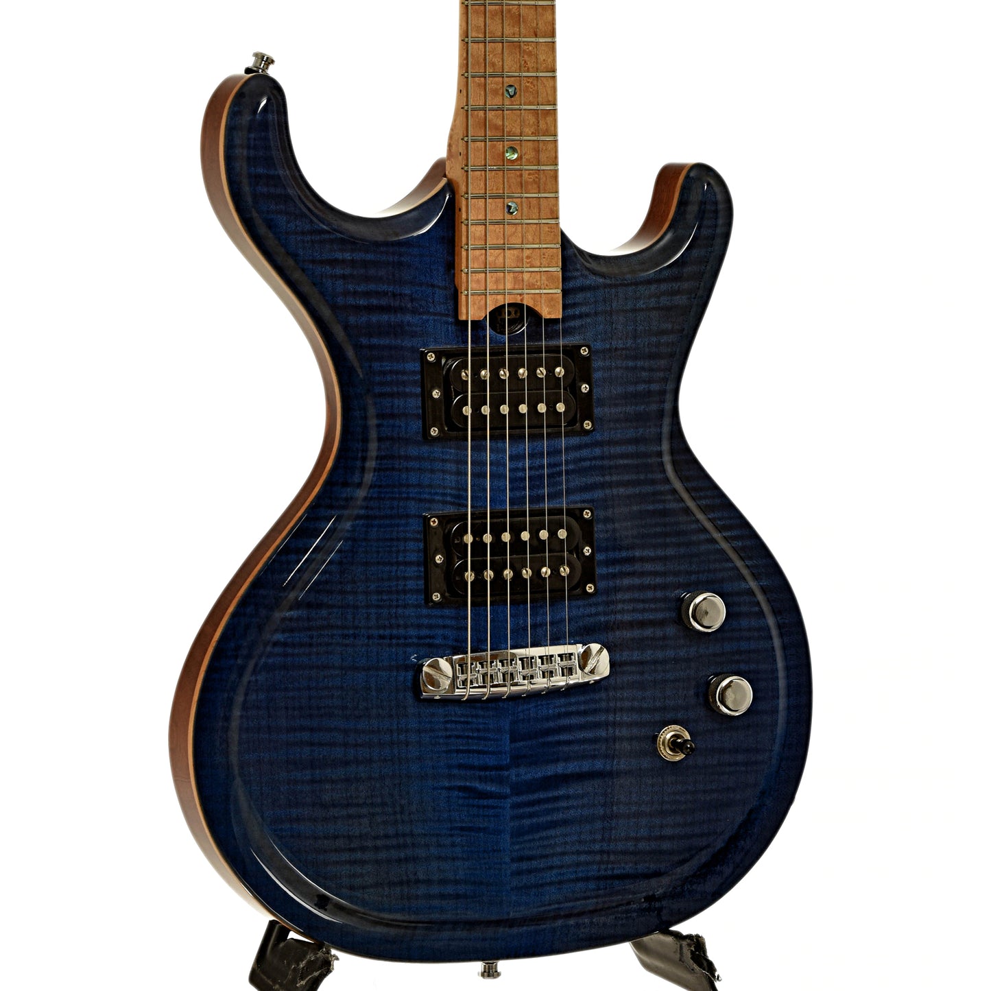 Front and side of Gadow Double Cutaway Custom Electric Guitar