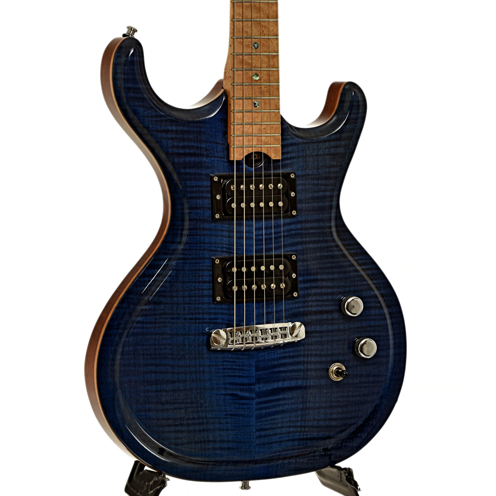 Front and side of Gadow Double Cutaway Custom Electric Guitar