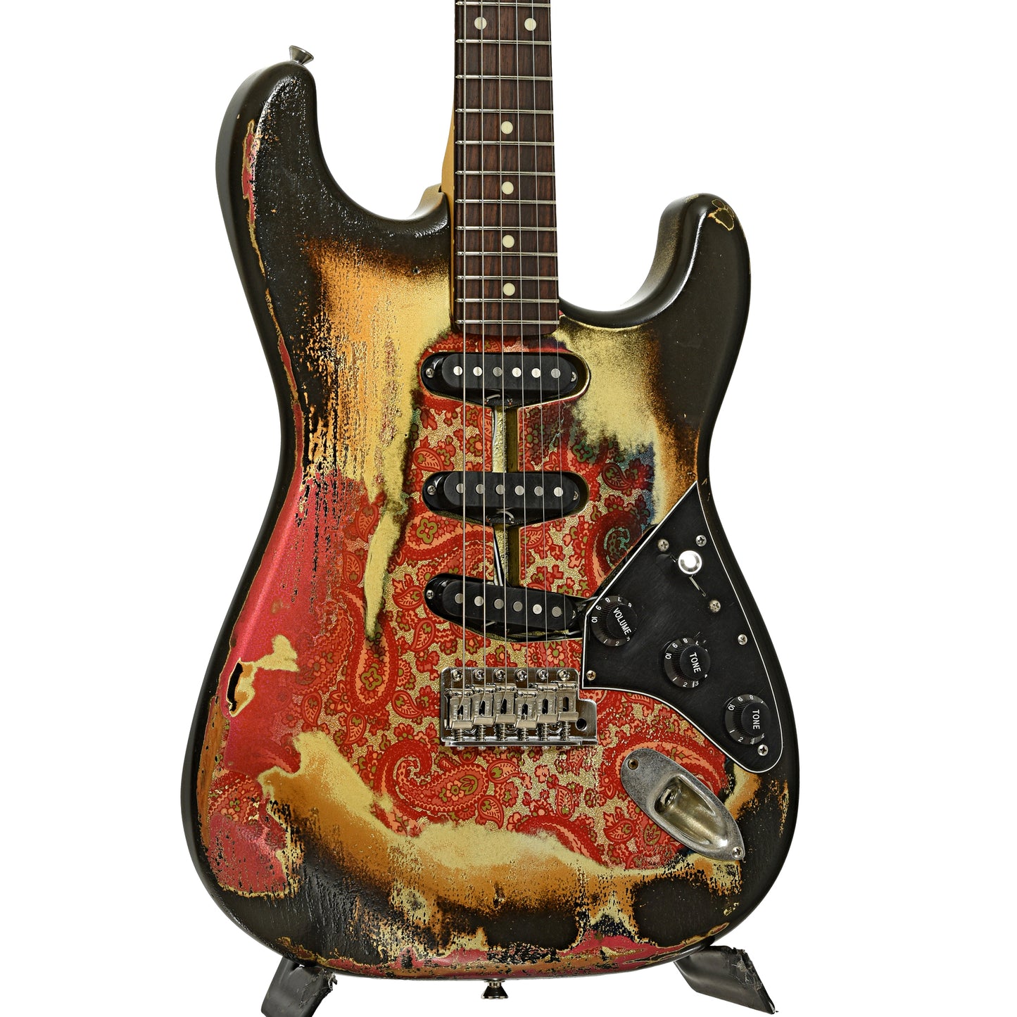 Front and side of Berly Psychocaster Electric Guitar