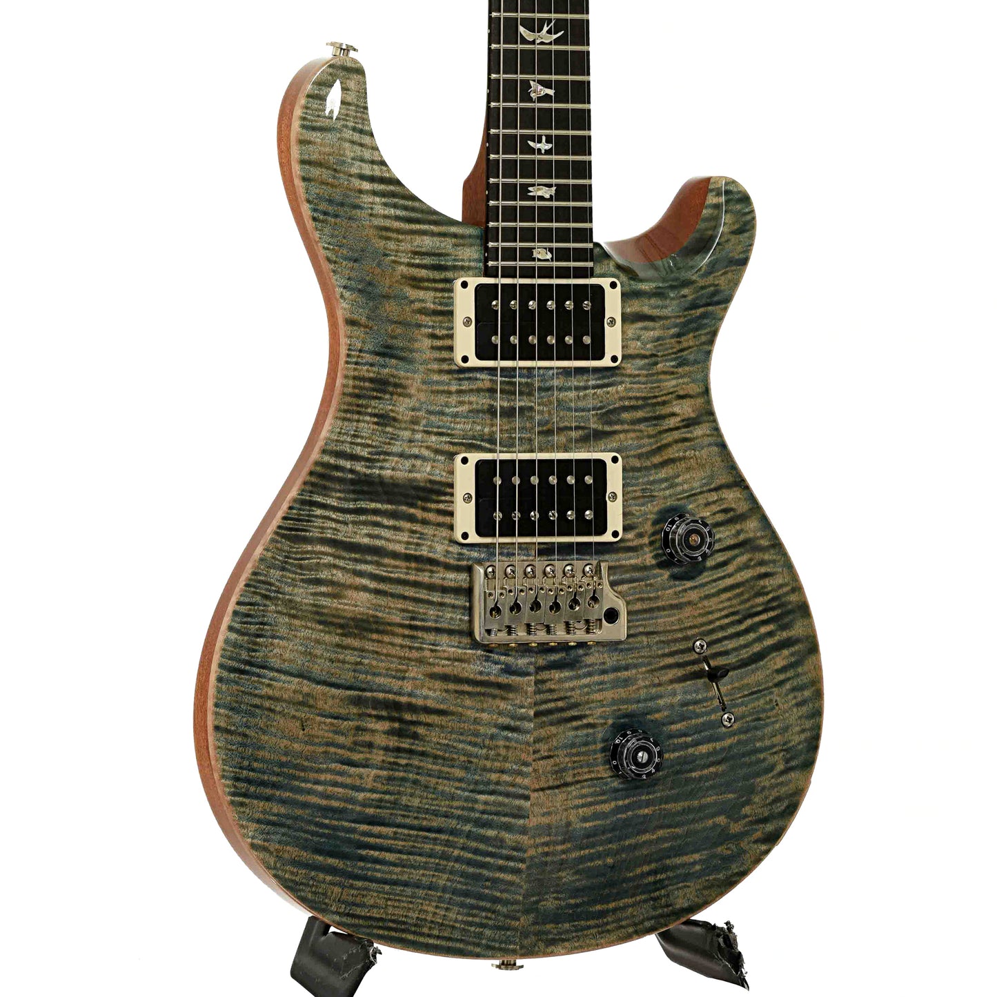 Front and side of PRS Custom 24 10 Top Electric Guitar