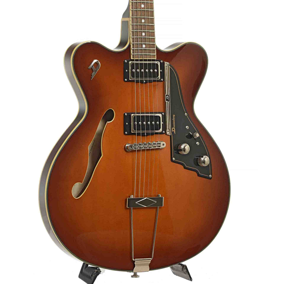 Front and side of Fullerton Series Hollowbody Electric Guitar