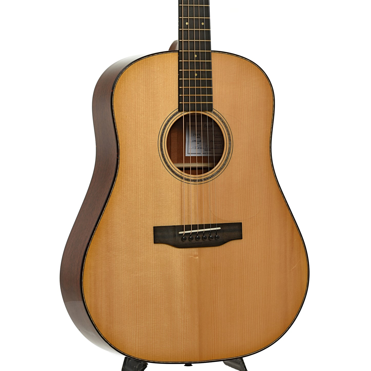 Front and side of Bedell 1964 Dreadnought Acoustic Guitar