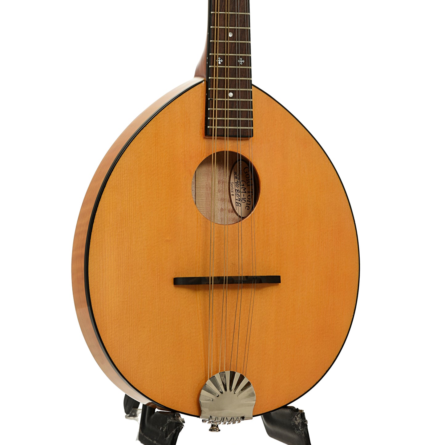 Front and side of Gold Tone Frypan Mandolin