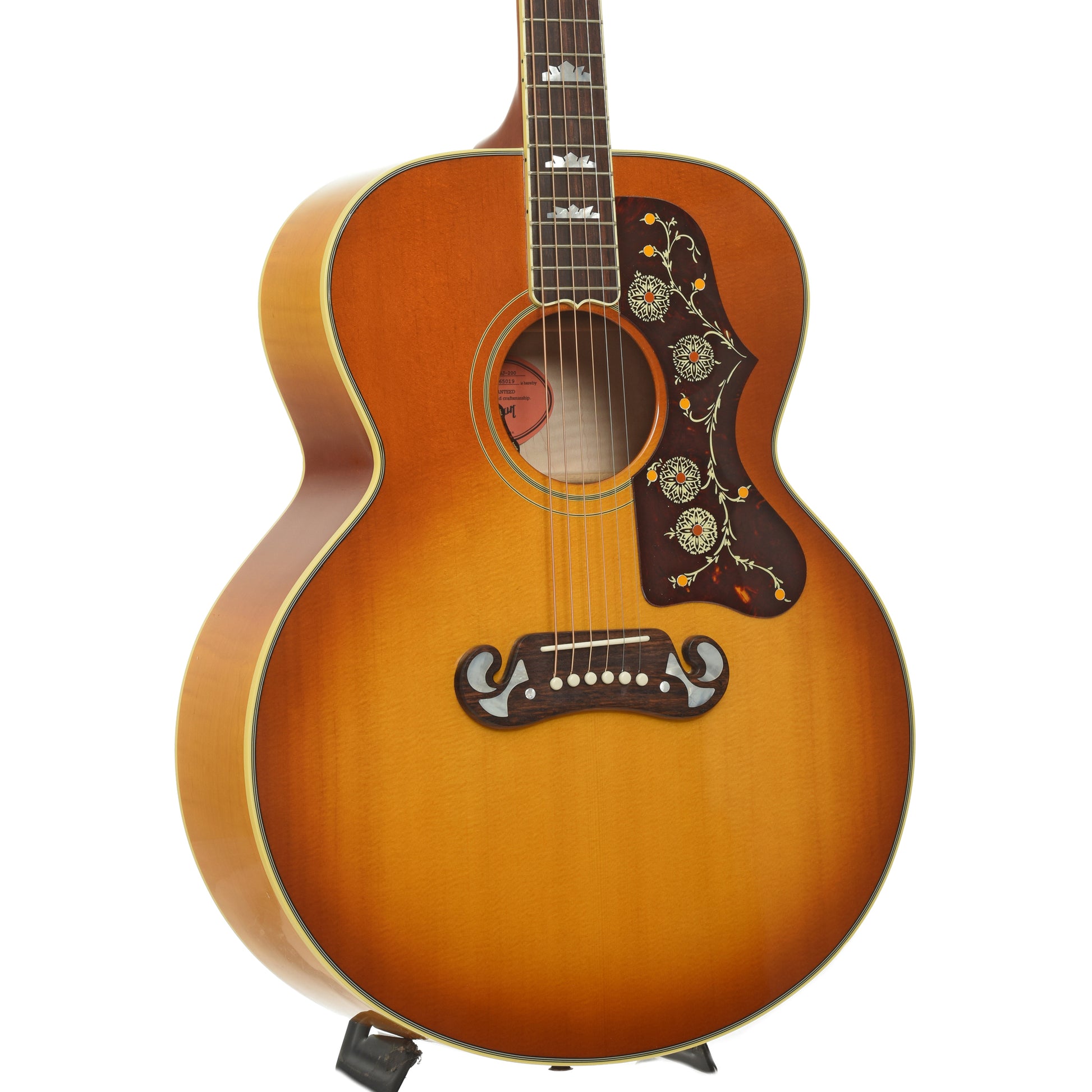 Front and side of Gibson SJ-200 60s Original Acoustic Guitar