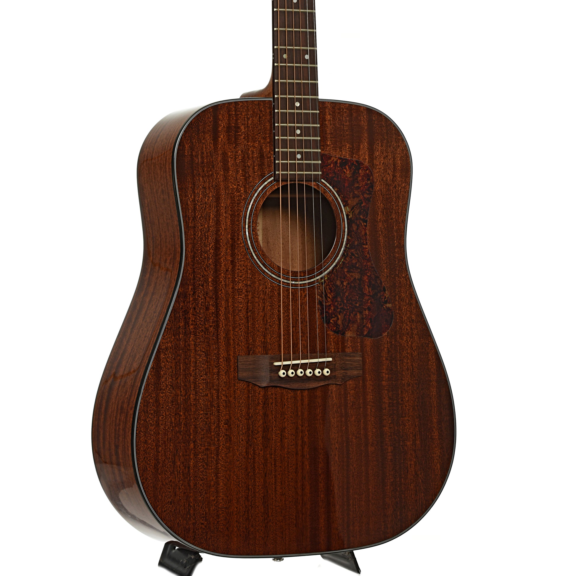 Front and side of Guild Westerly Collection D-120 Acoustic Guitar