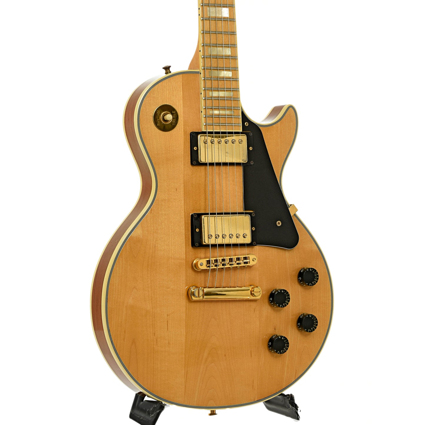 Front and side of Gibson Les Paul Custom Electric Guitar