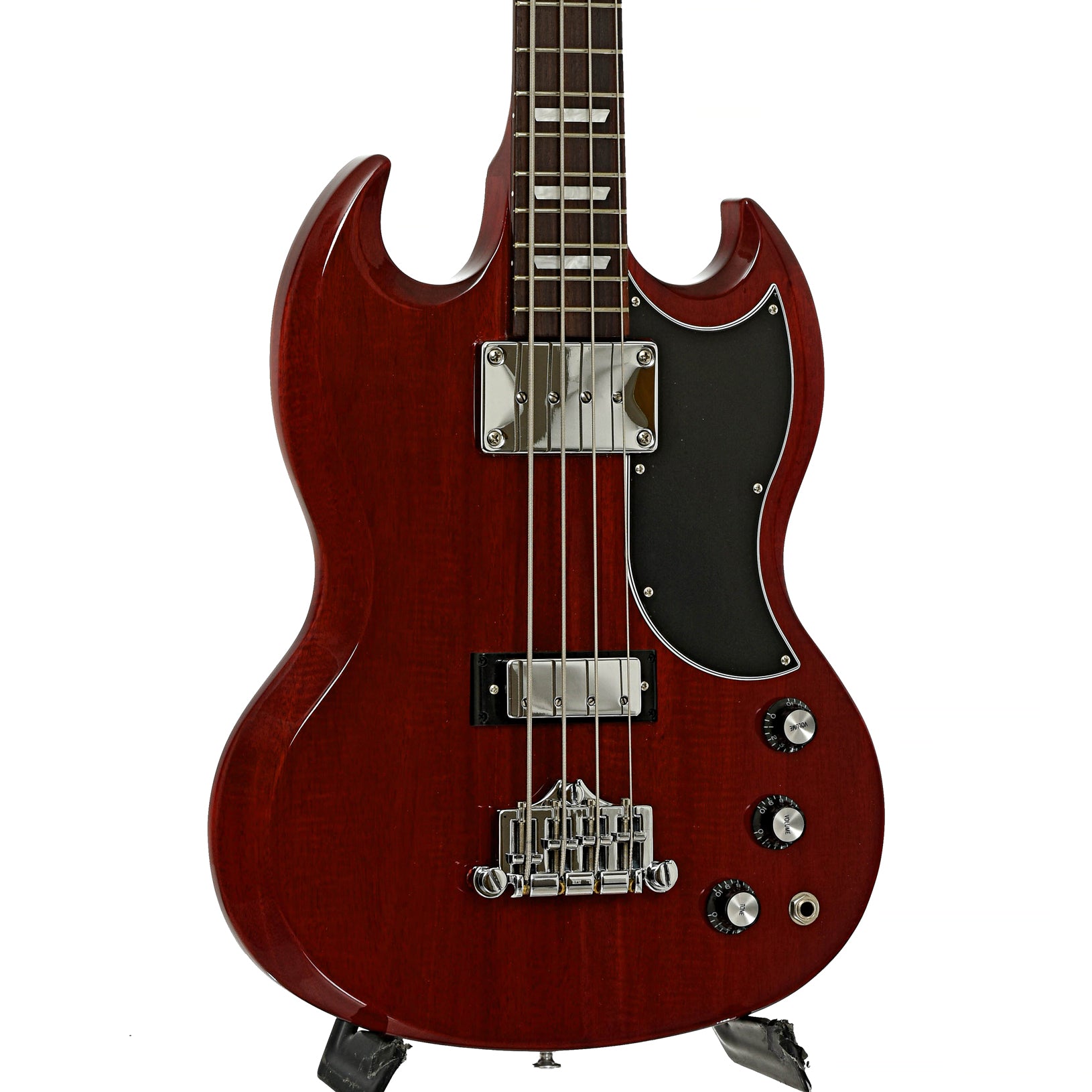 Front and side of Gibson SG Standard Electric Bass 