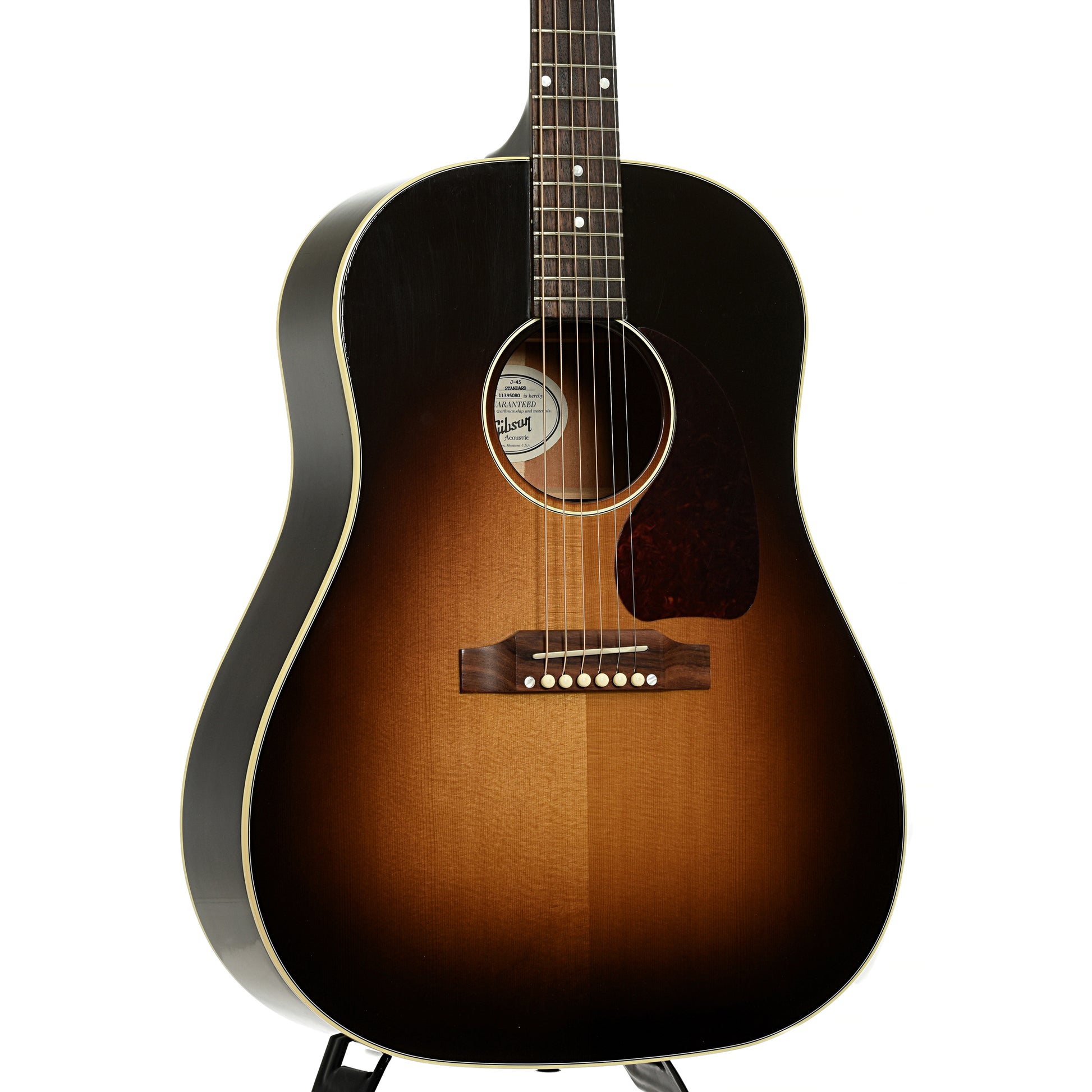 Front and side of Gibson J-45 Standard Acoustic Guitar