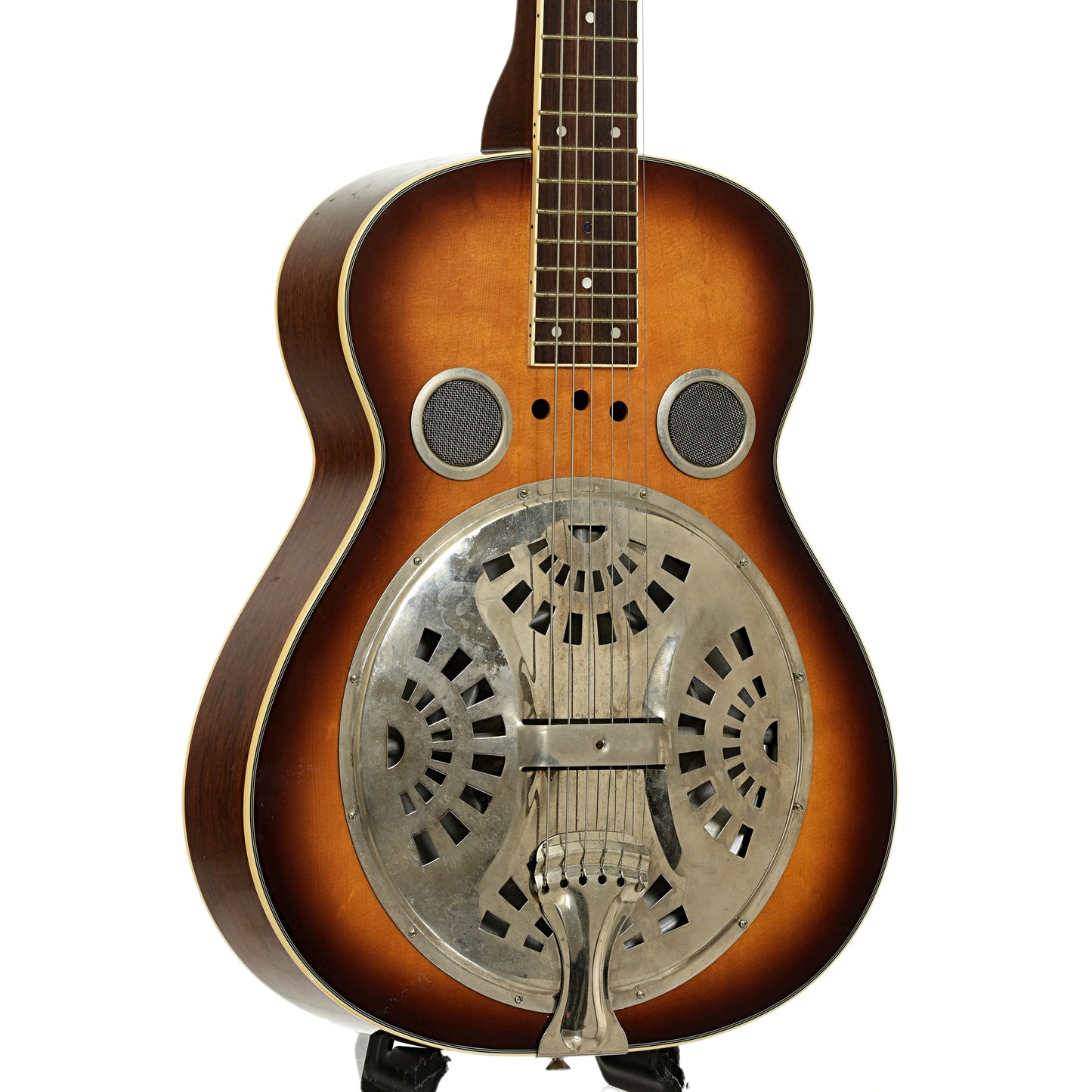 Front and side of Flinthill FHD100S Squareneck Resonator Guitar 