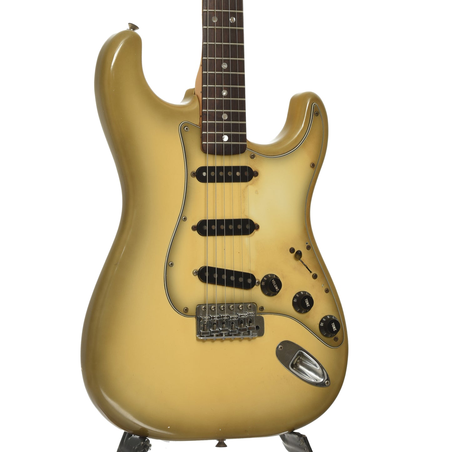 Front and side of Fender Stratocaster Electric Guitar