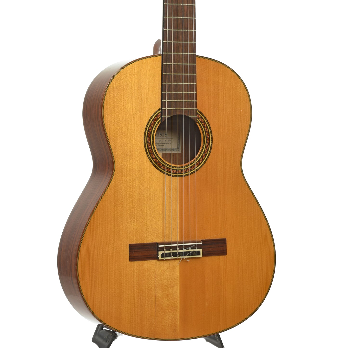 Front and side of Yamaha CG151S Classical Acoustic Guitar