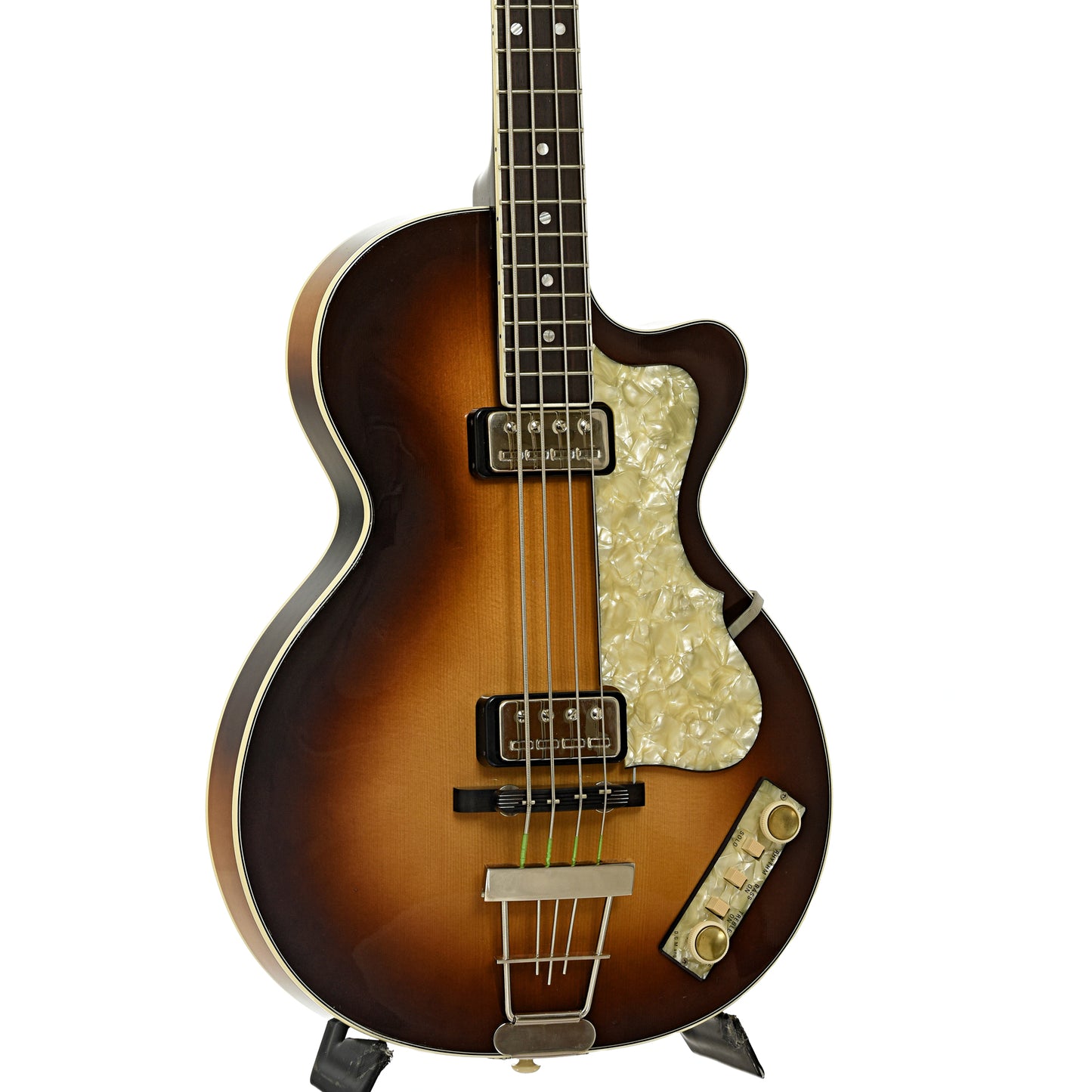 Front and side of Hofner 500/2 Club Electric Bass 