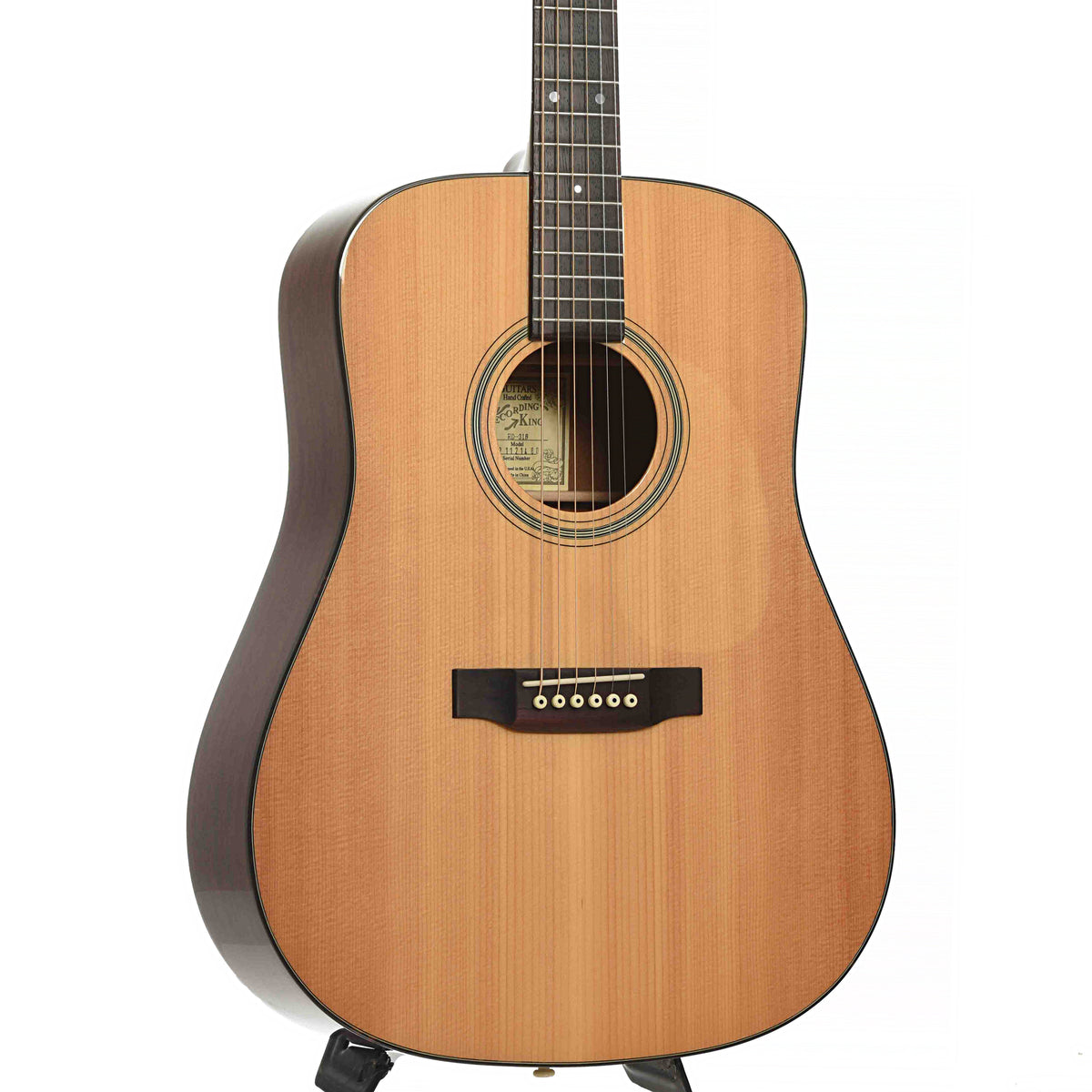 Front & Side of Recording King RD-318 Acoustic Guitar