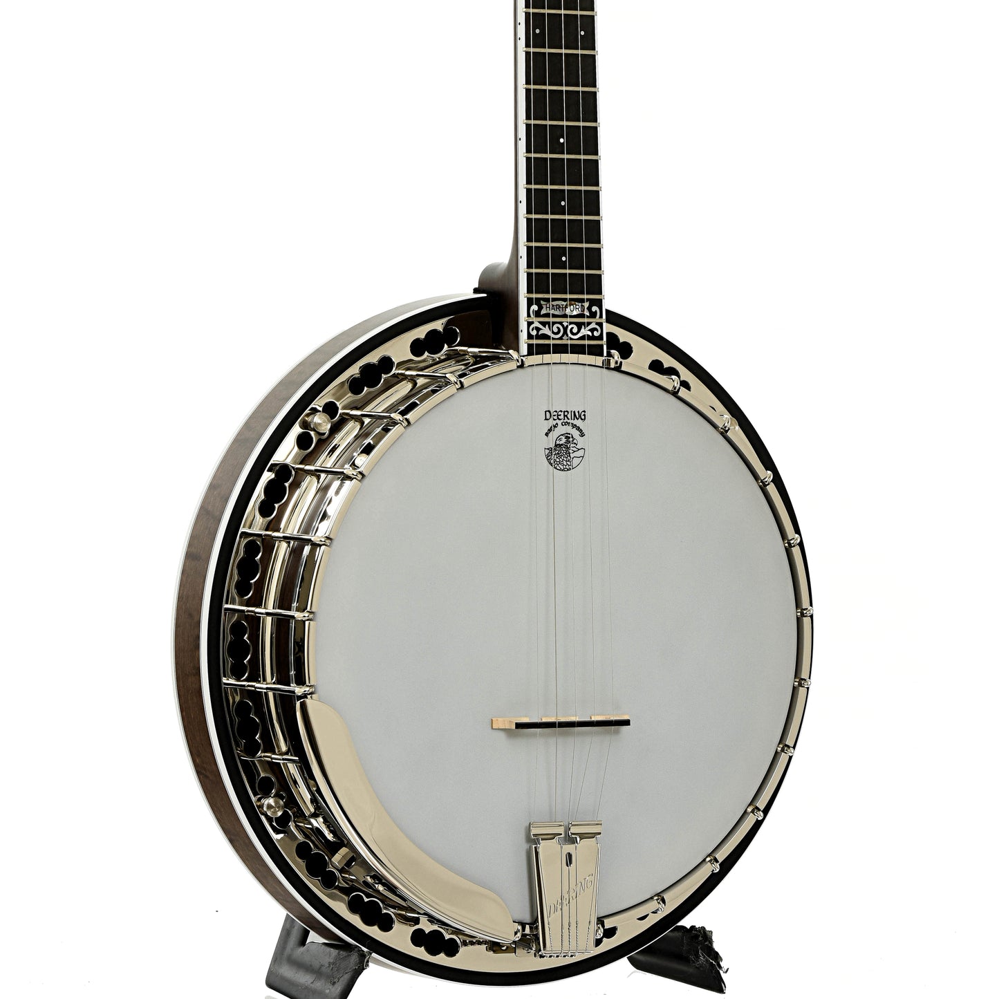 Front and side of Deering John Hartford Banjo