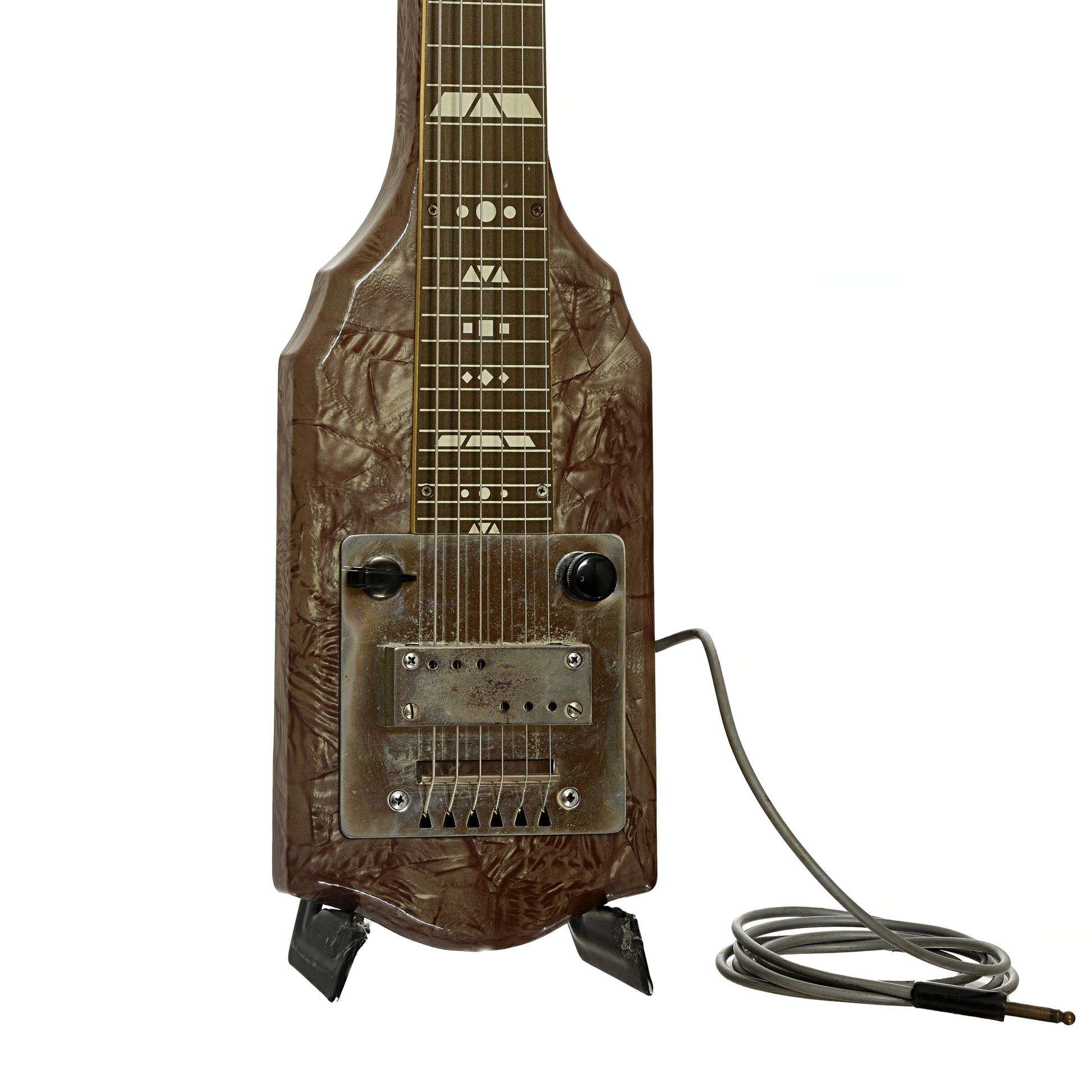 Front and side of Supro Supreme Lap Steel 