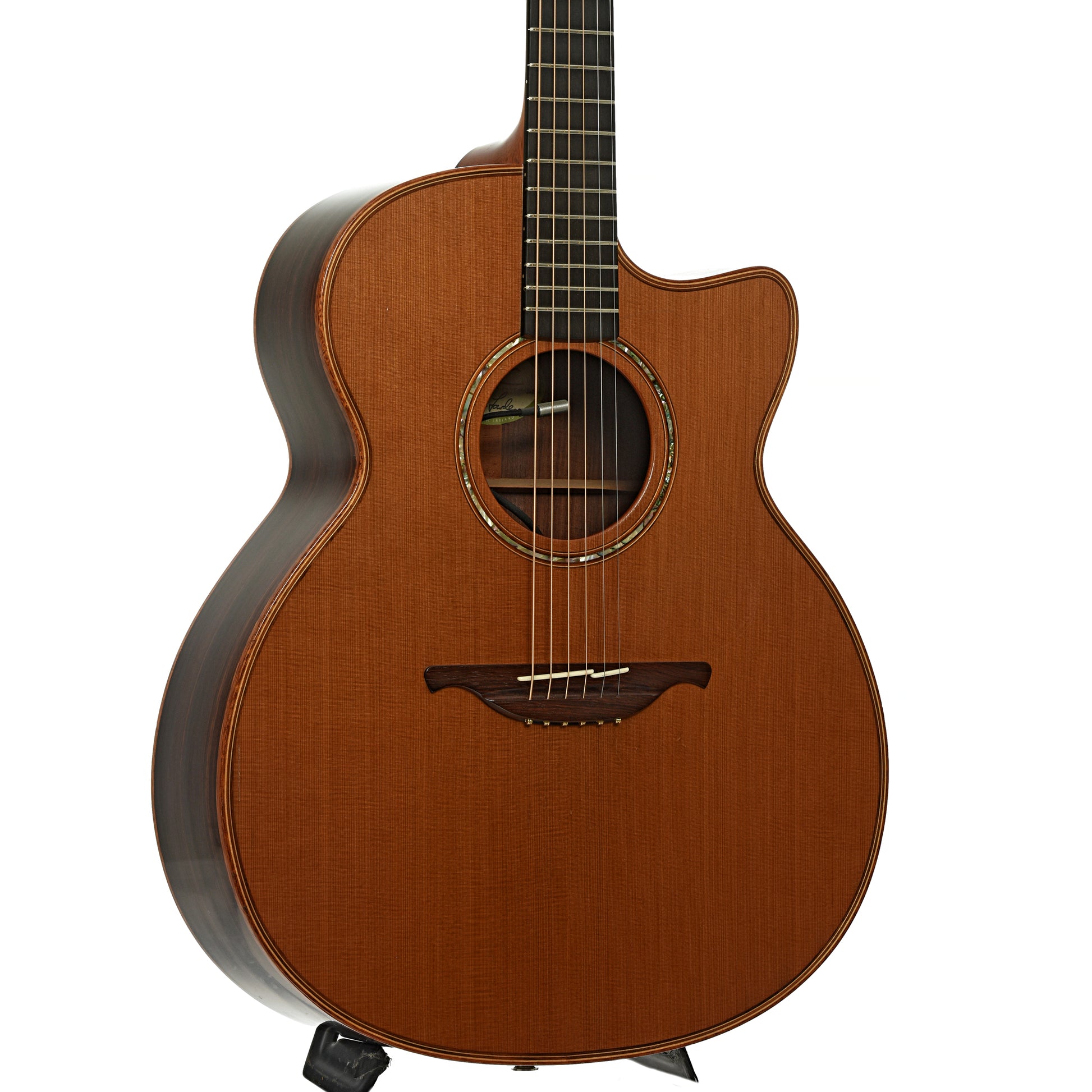 Front and side of Lowden O-25 Custom Acoustic Guitar
