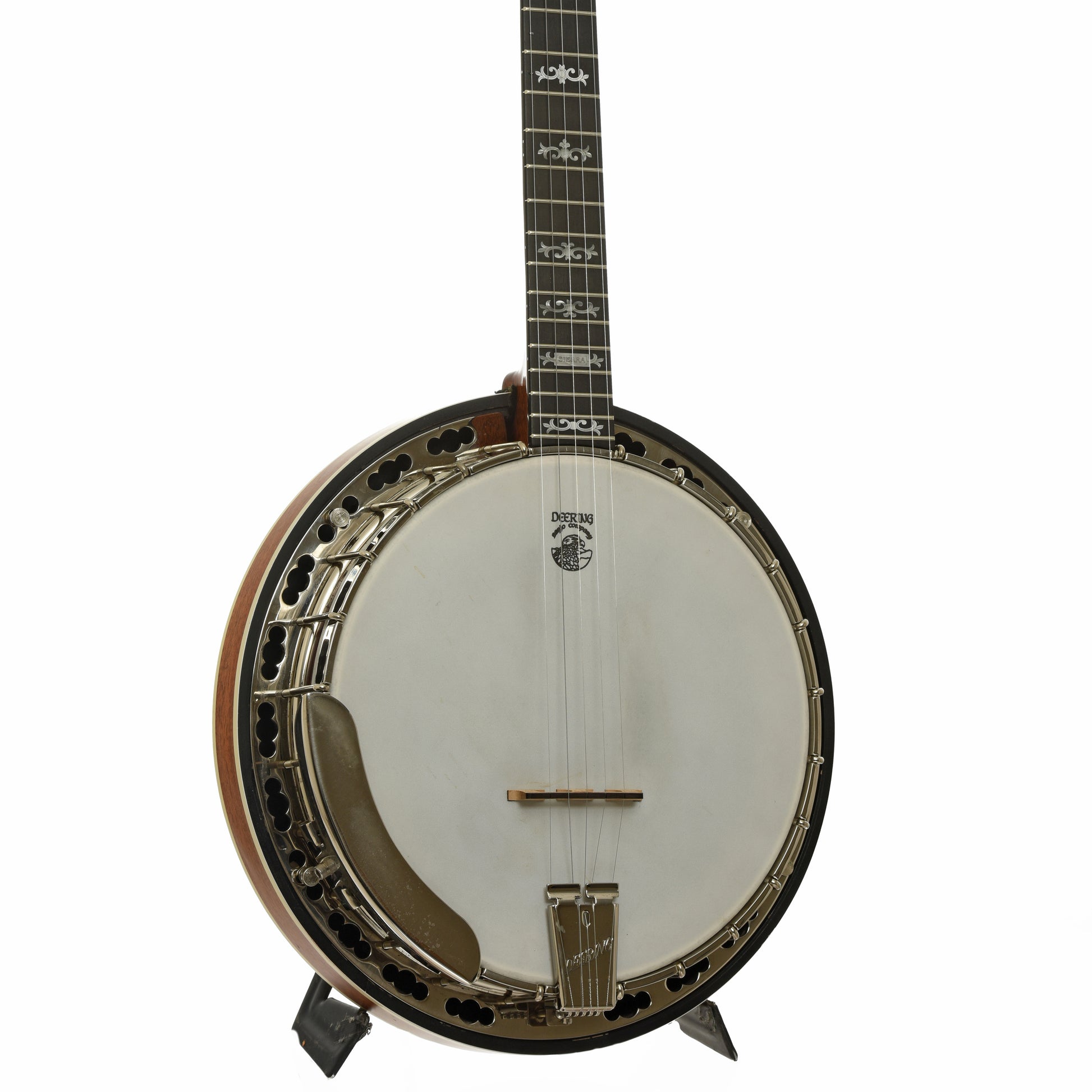 Front and side of Deering Sierra Resonator Banjo 