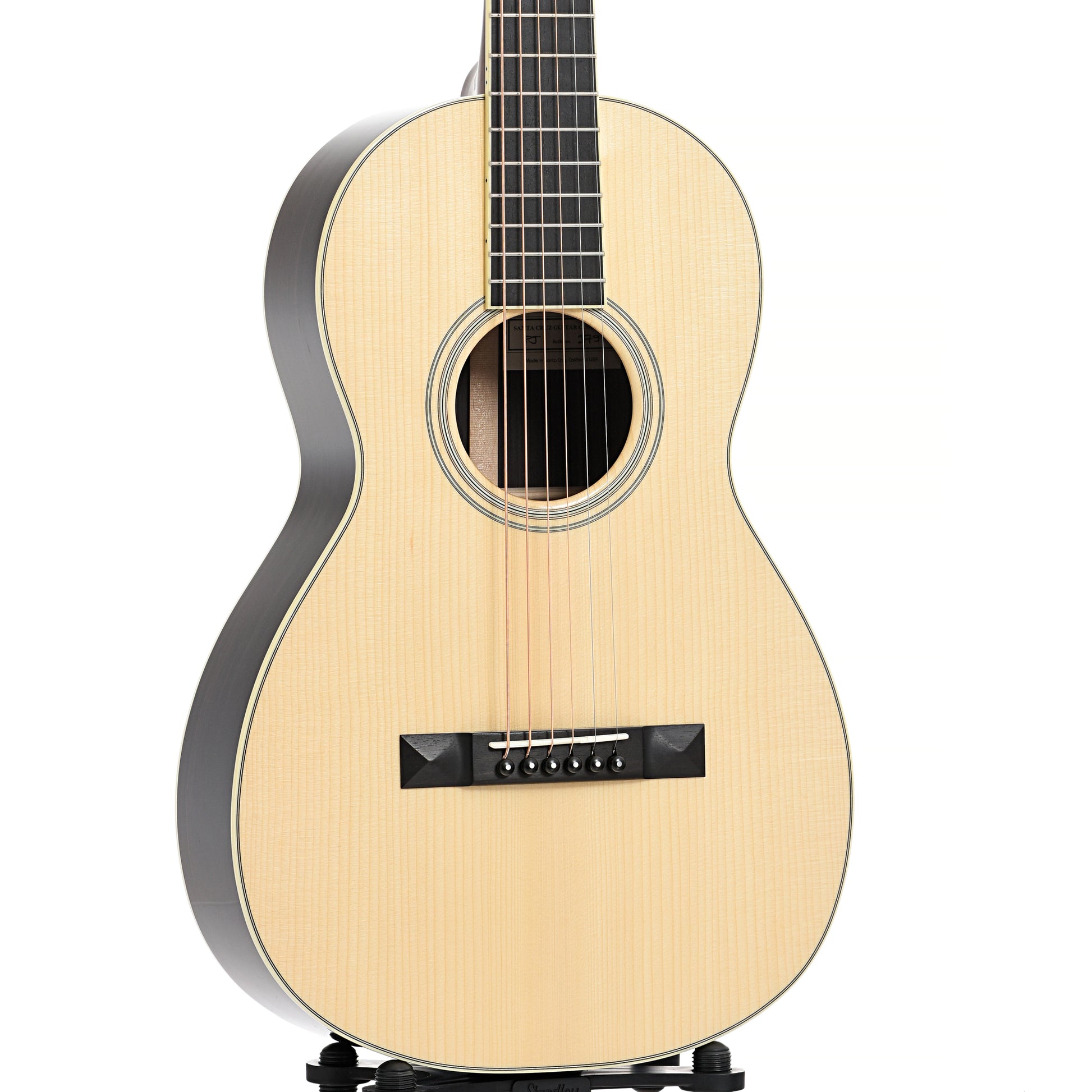 Front and side of Santa Cruz Custom PJ Acoustic Guitar 