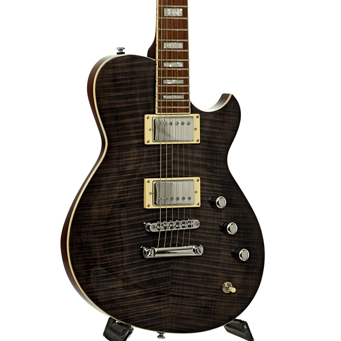 Front and side of  Reverend Roundhouse II FM Electric Guitar