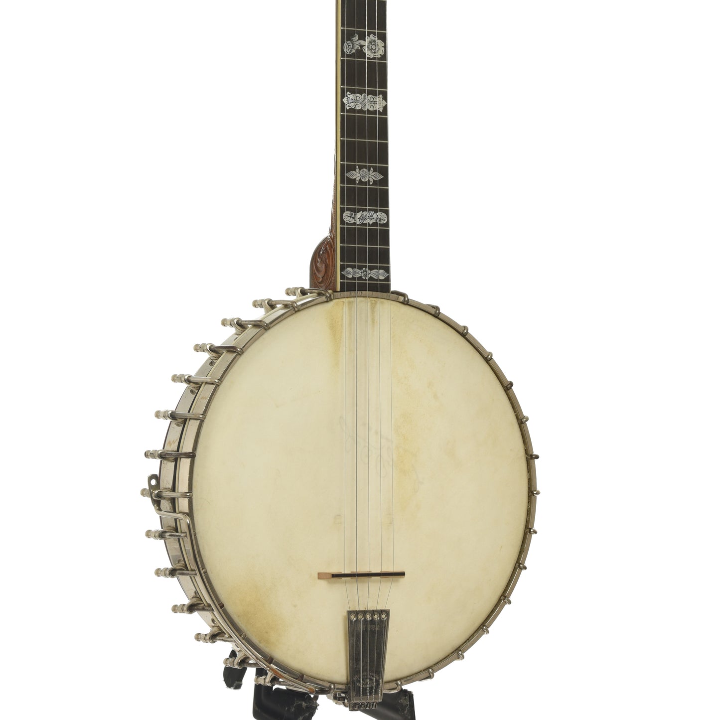 Front and side of Vega Tubaphone No.9 Openback Banjo