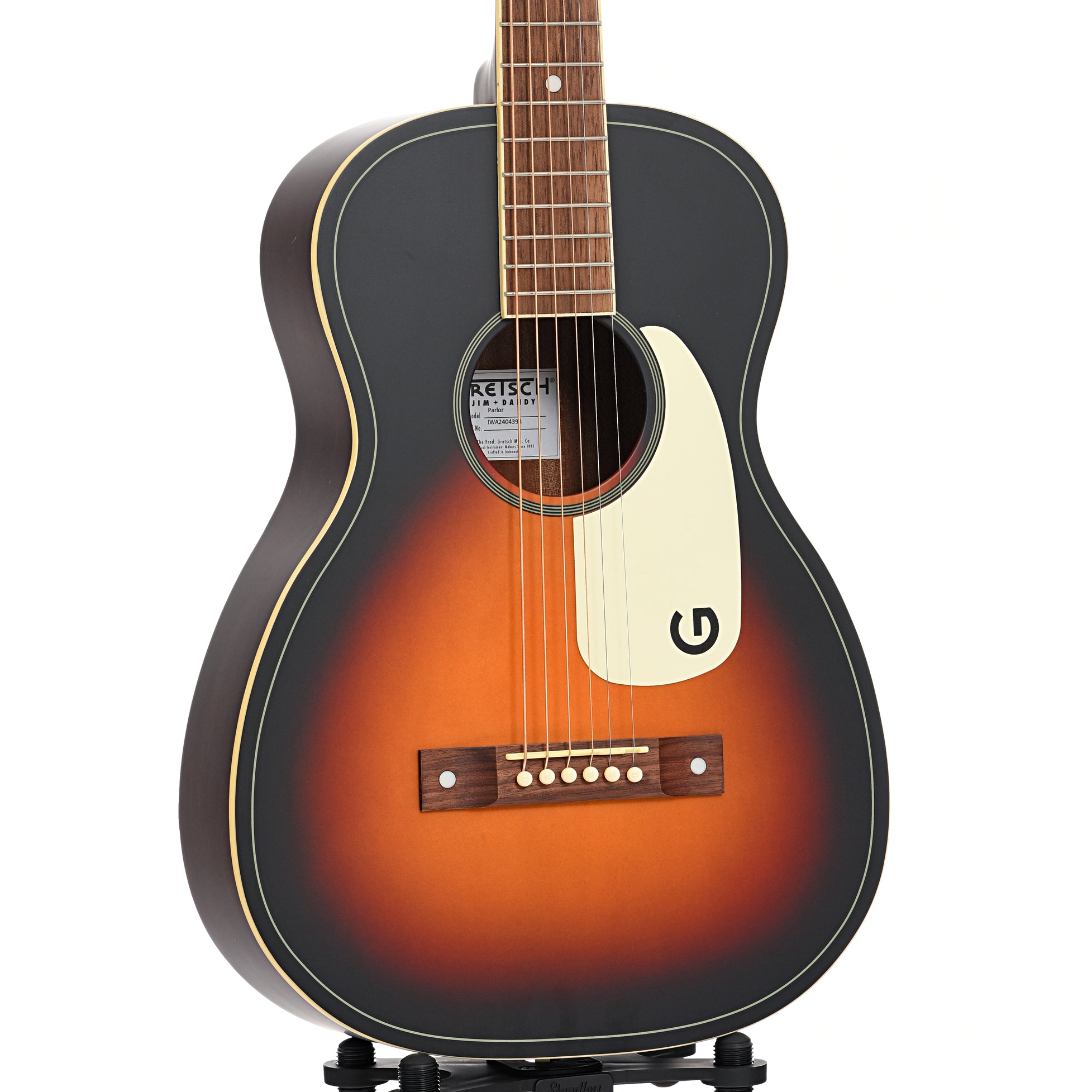 Gretsch Jim Dandy Parlor Acoustic Guitar, Rex Burst – Elderly