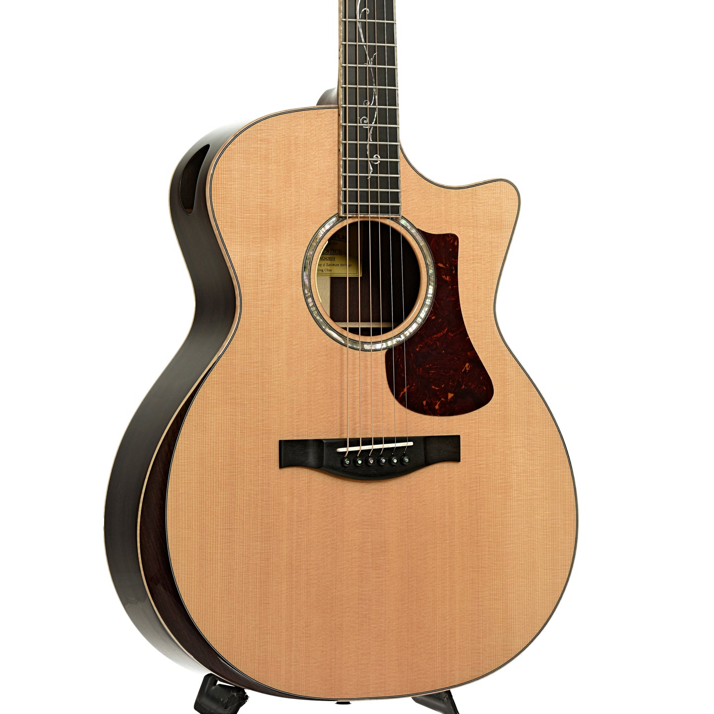 Front and side of Eastman AC822CE Acoustic Guitar 