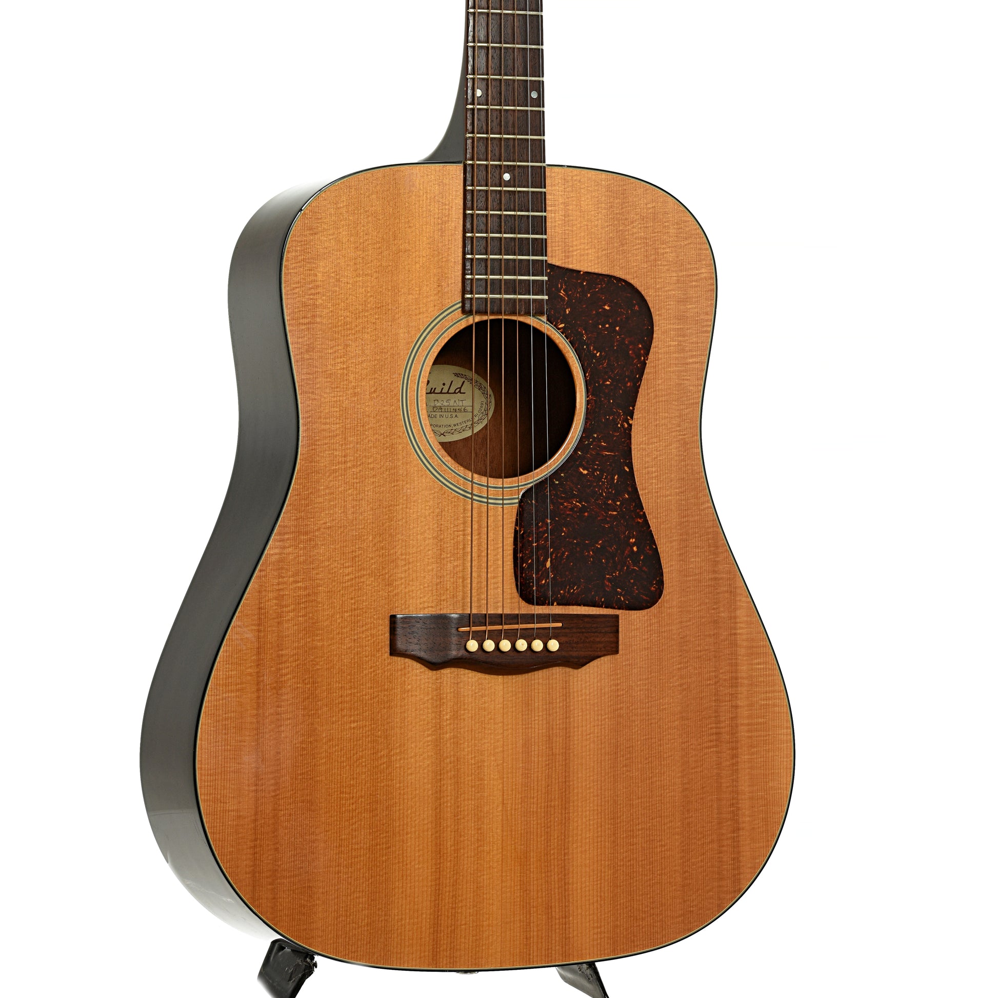 Front and side of Guild D25 NT Acoustic Guitar 