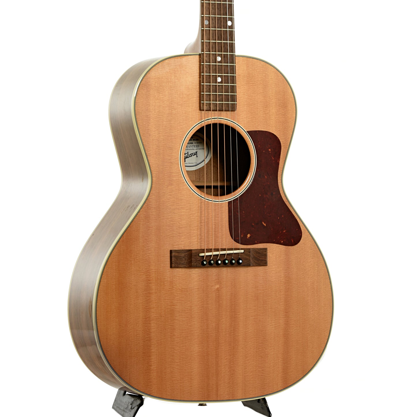 Front and side of Gibson L-00 Studio Walnut Acoustic Guitar