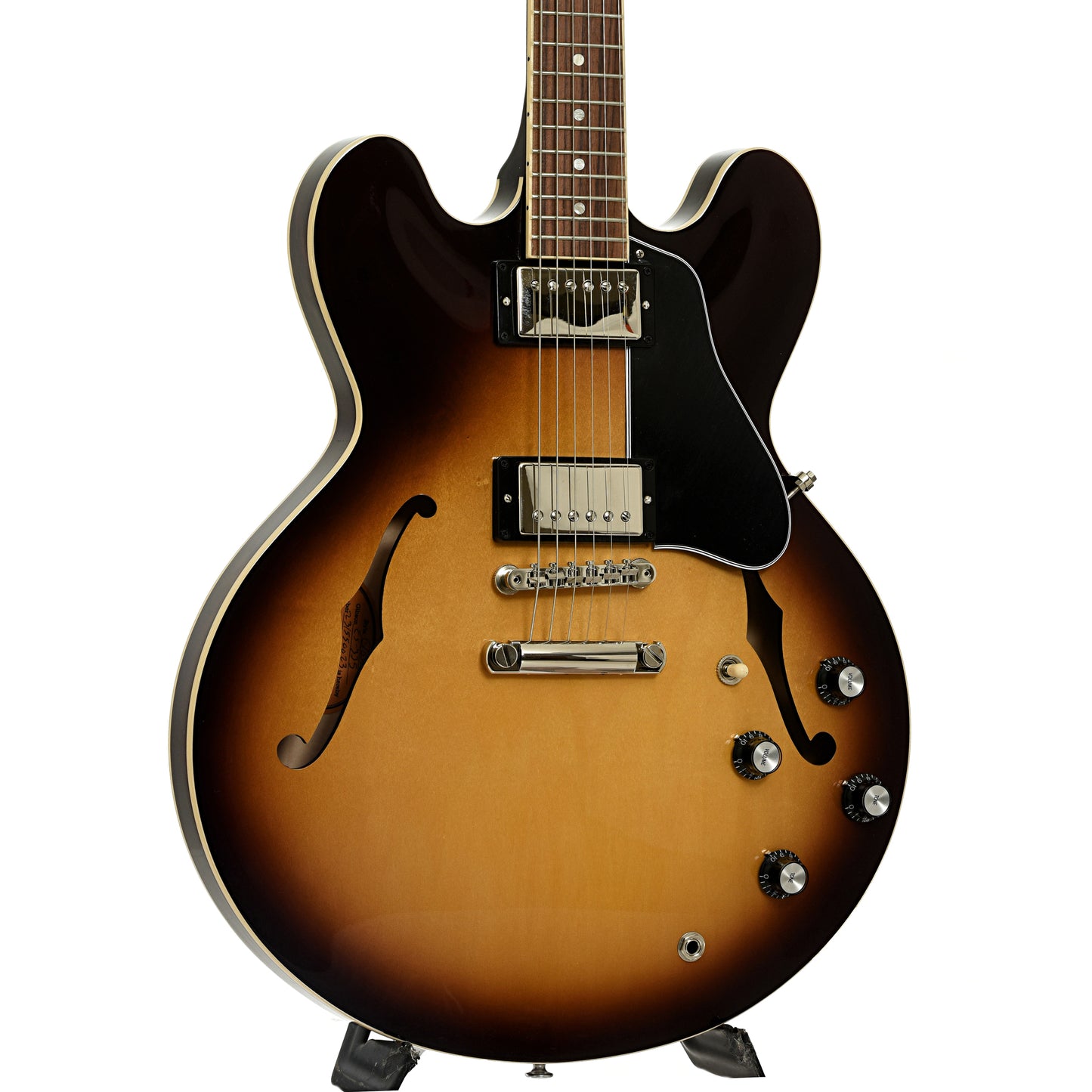Front and side of Gibson ES-335 DOT Hollowbody Electric Guitar 