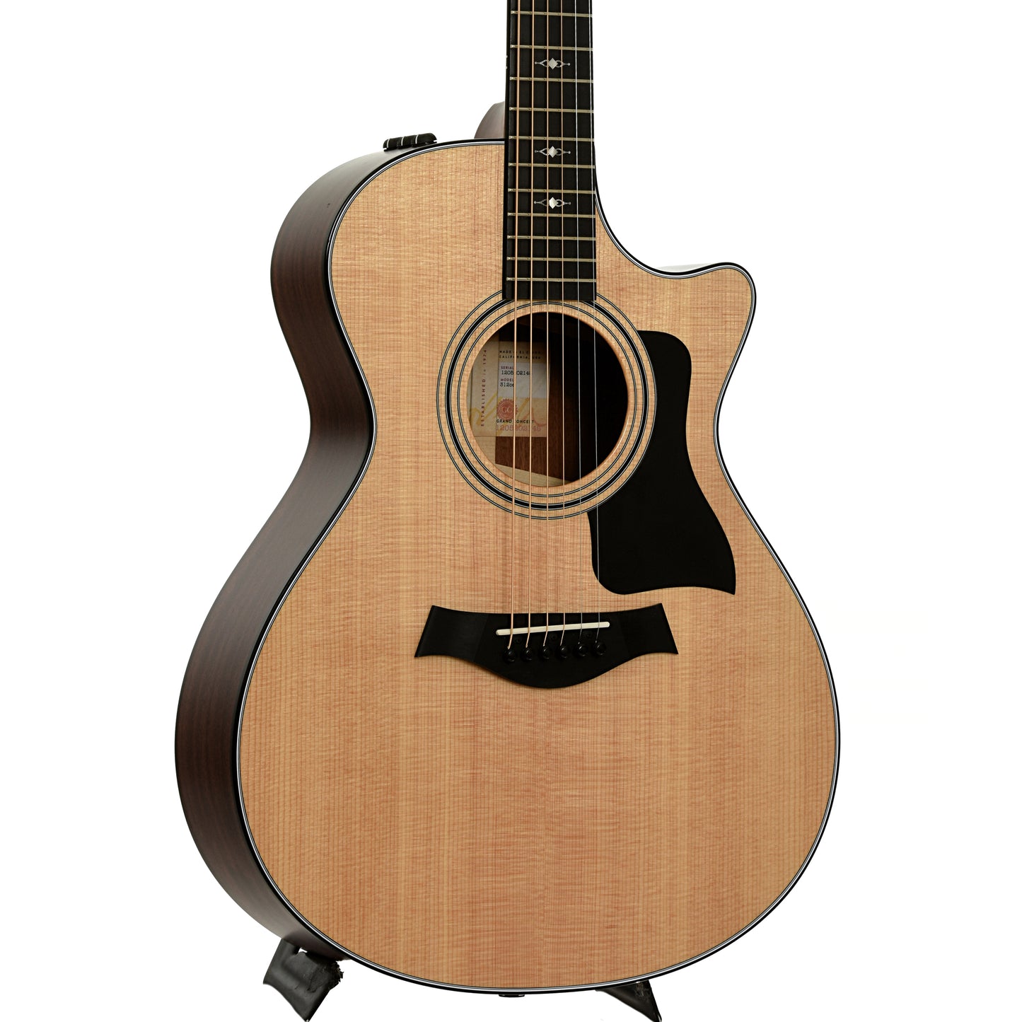 Front and side of Taylor 312ce V-Class Acoustic Guitar 