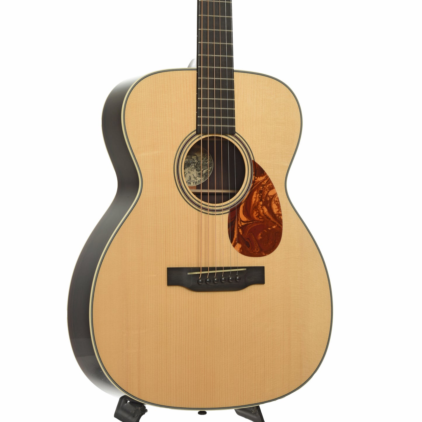 Front and side of Collings Hill Country OM2 A HC Acoustic Guitar