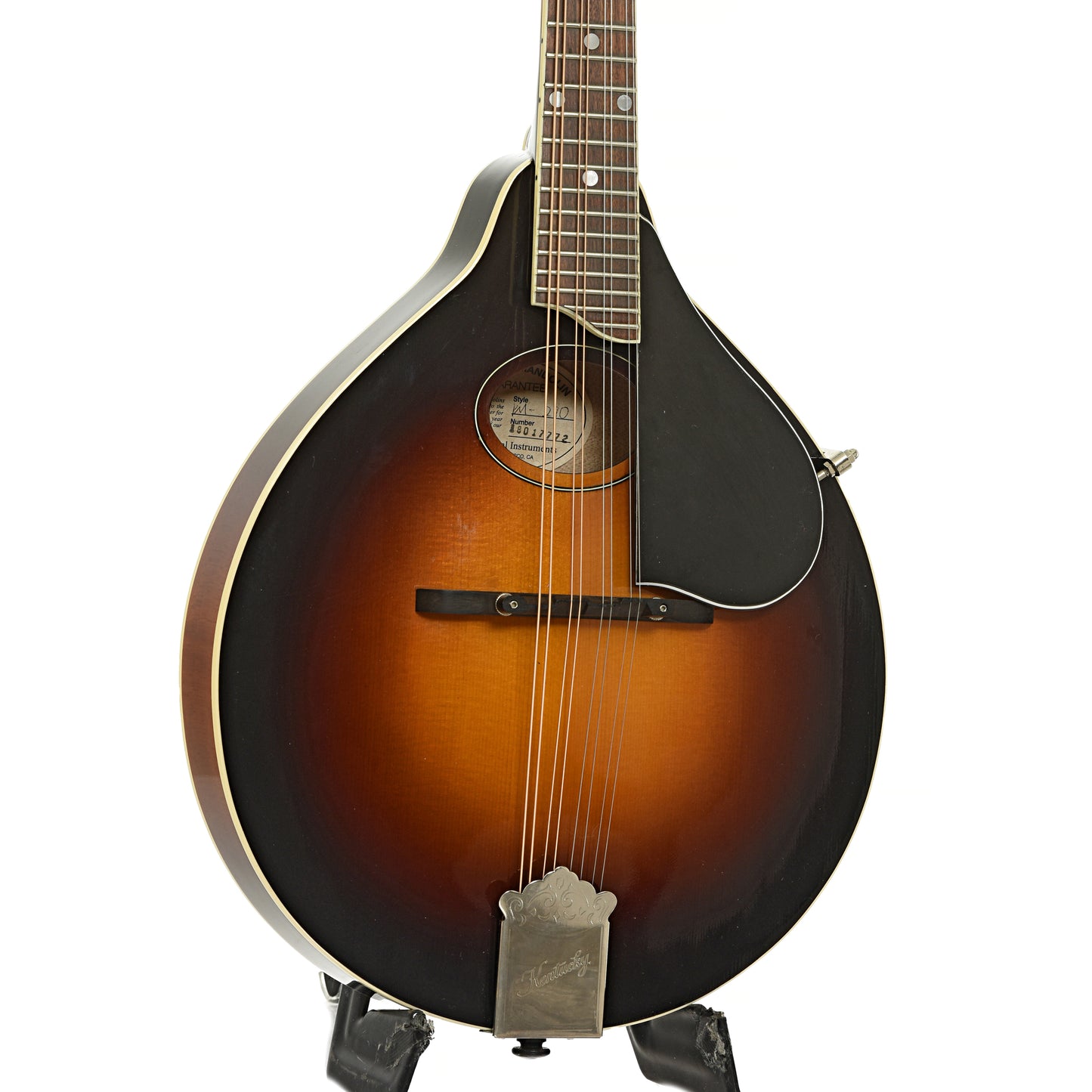 Front and side of Kentucky KM-270 A-Style Oval-Hole Mandolin