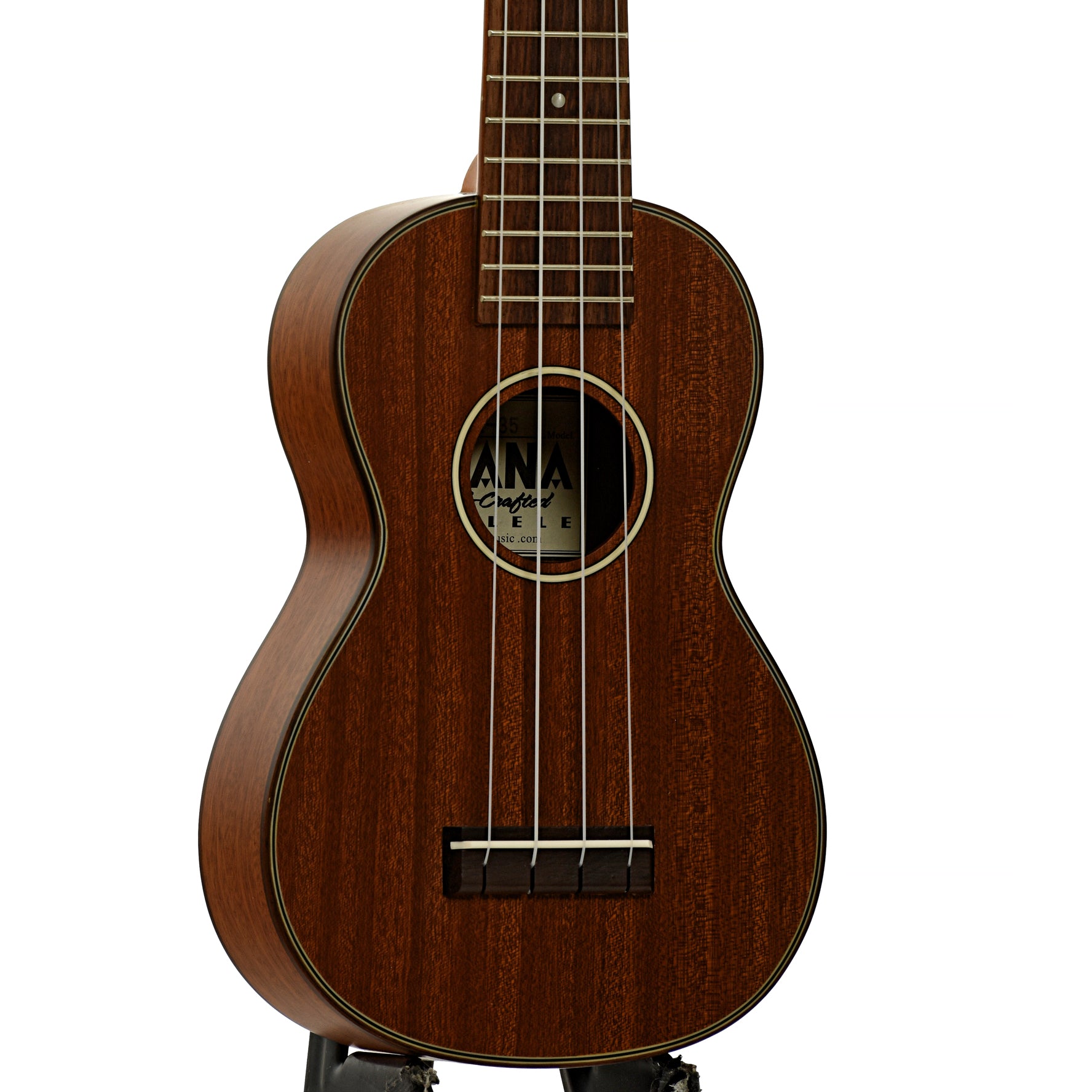 Front and side of Ohana SK-35S Soprano Ukulele