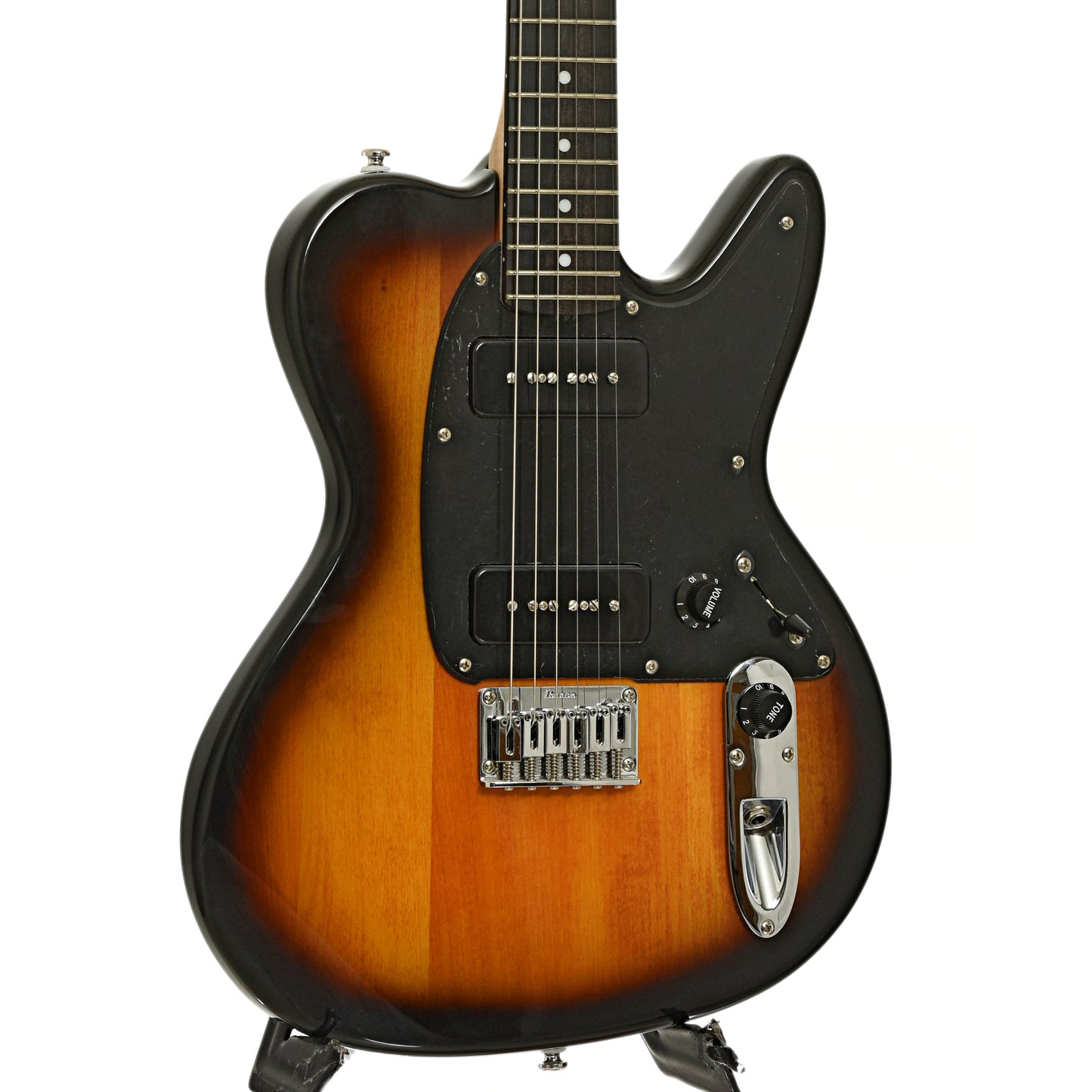 Front and side of Ibanez Noodles Signature Model NDM5 Electric Guitar, Sunburst