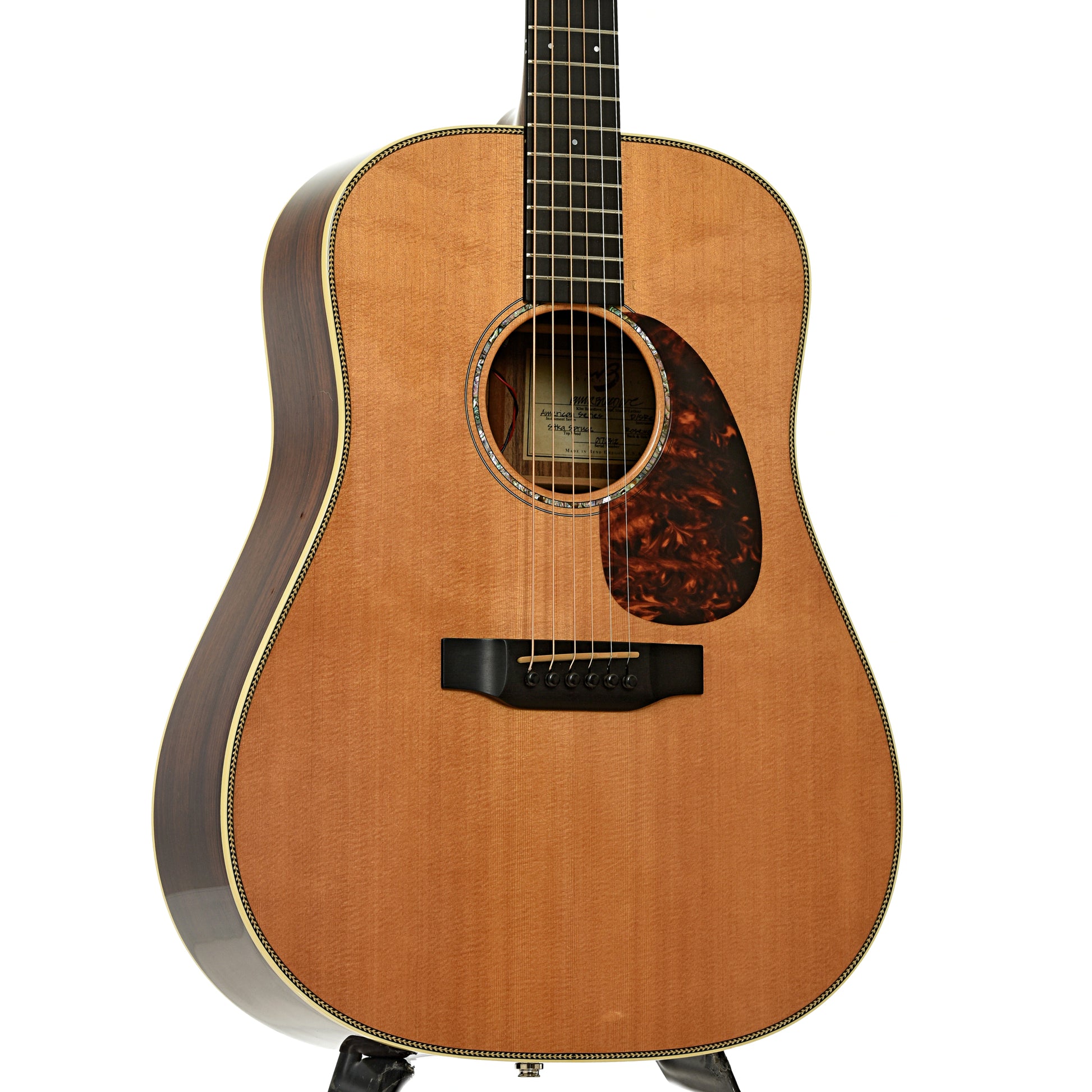 Front and side of Breedlove D/SRE H American Series Acoustic Guitar