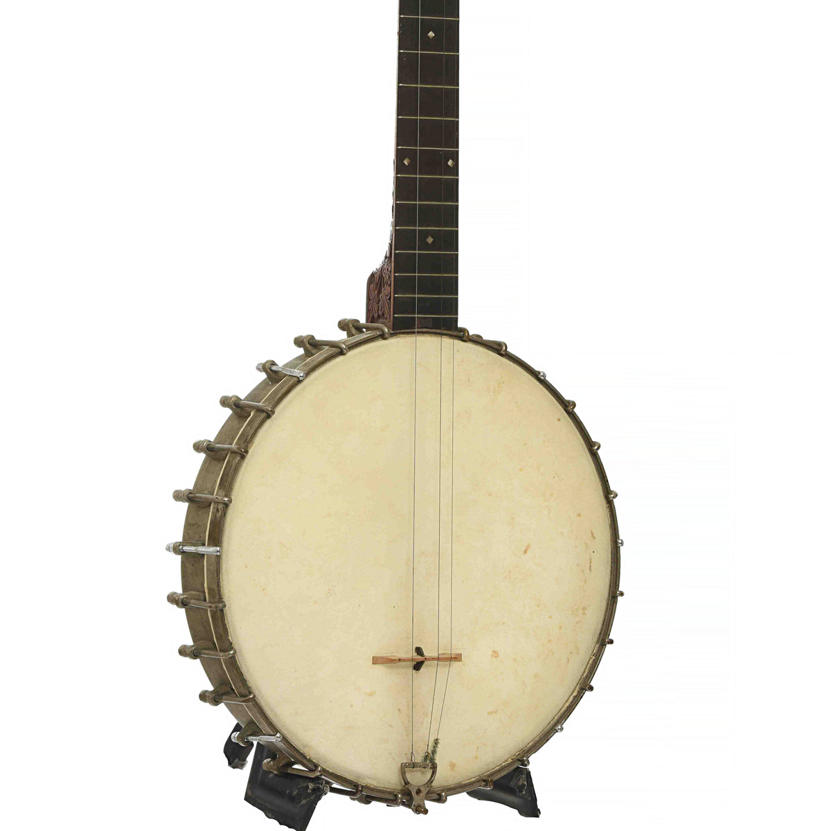 Front & Side of S.S. Stewart Thoroughbred No.1 Openback Banjo