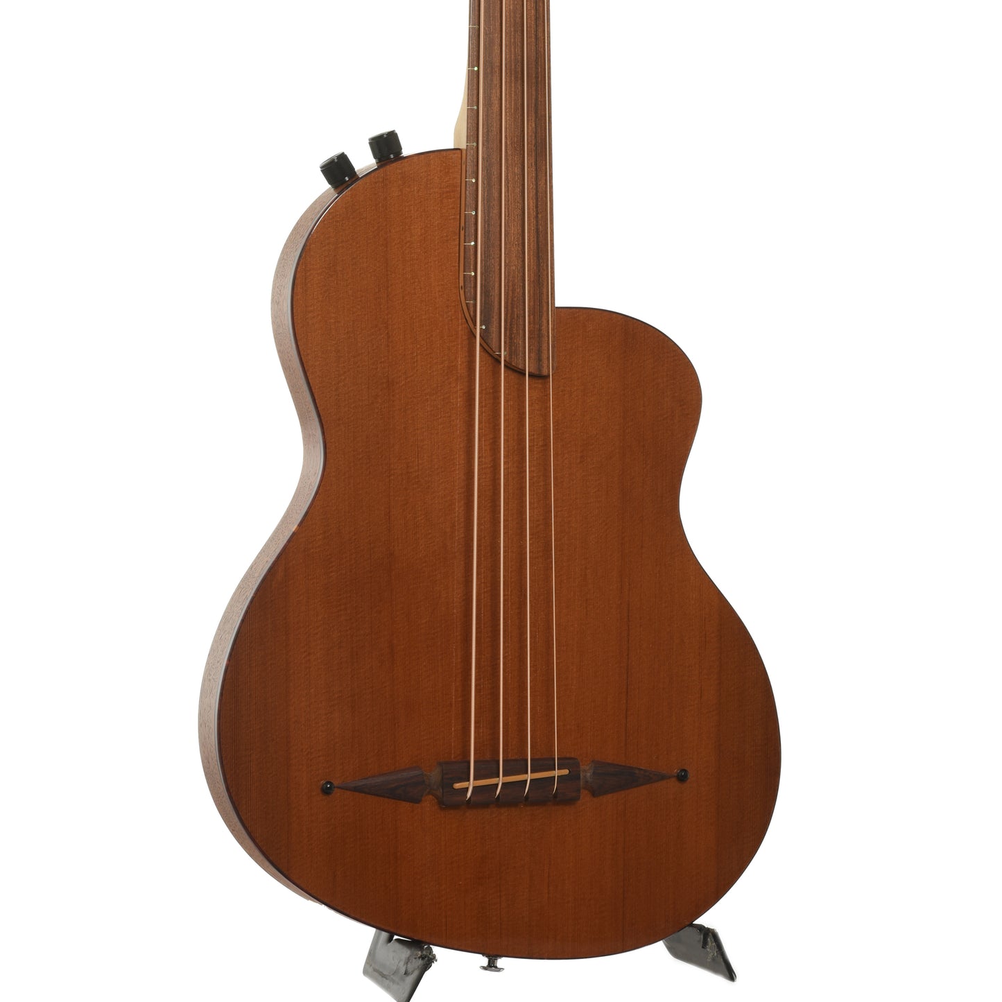 Front and side of Rick Turner RB-4-FC Acoustic-Electric Bass