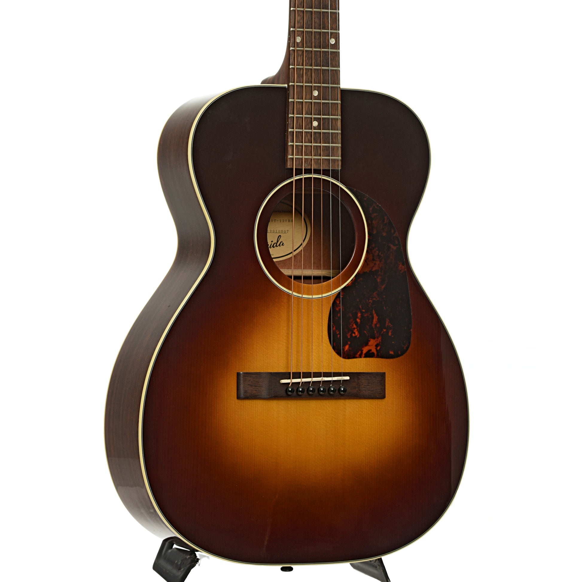 Front and side of Farida OT-12 VBS Acoustic Guitar 