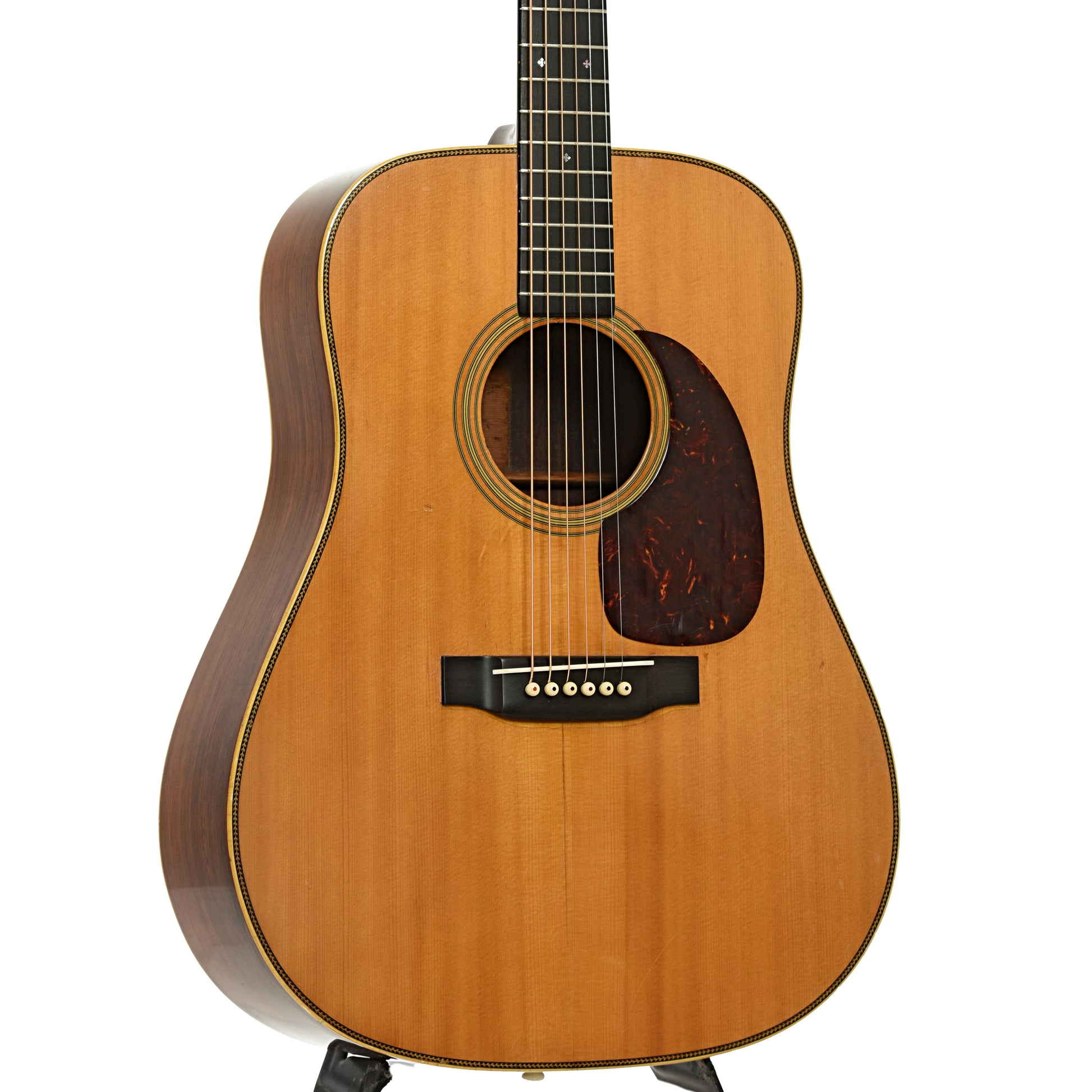 Frotn and side of Martin D-28 Acoustic