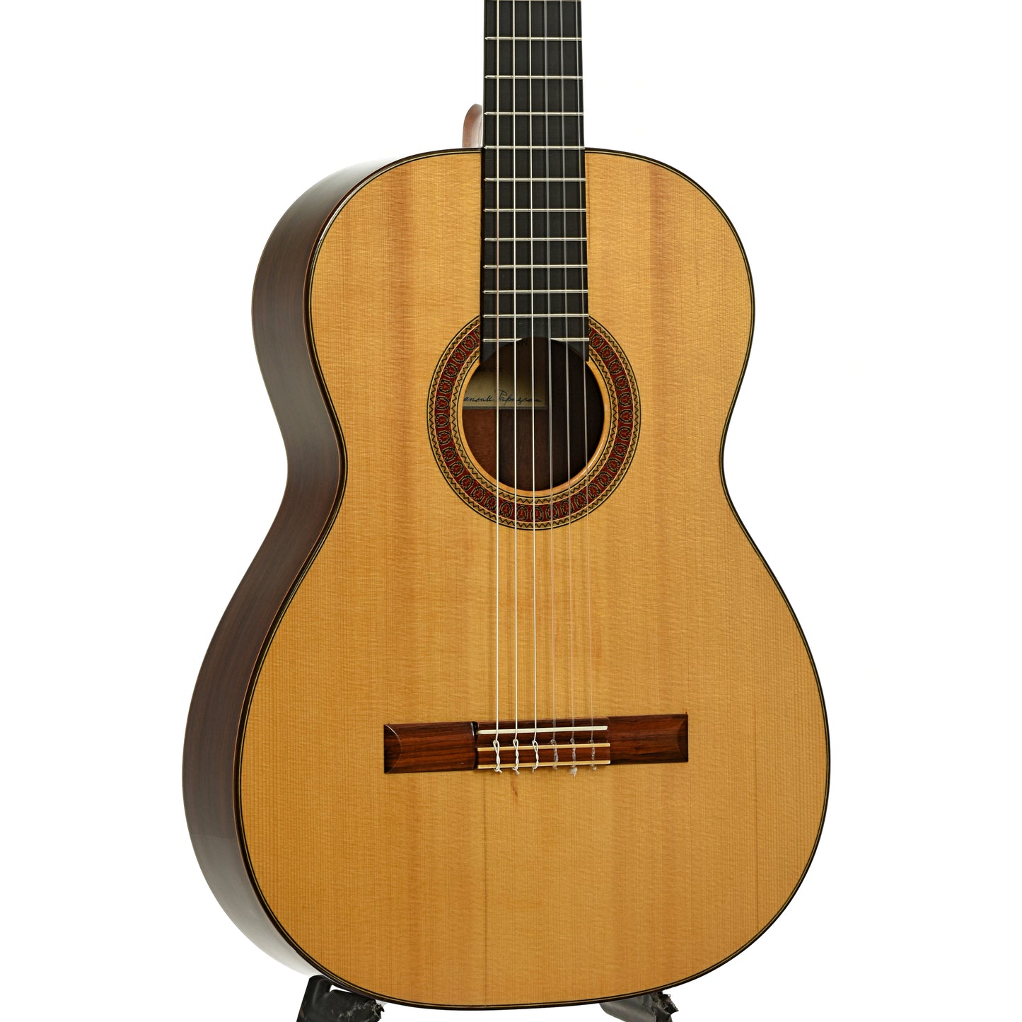 Front and side of Manouk Papazian Classical Guitar