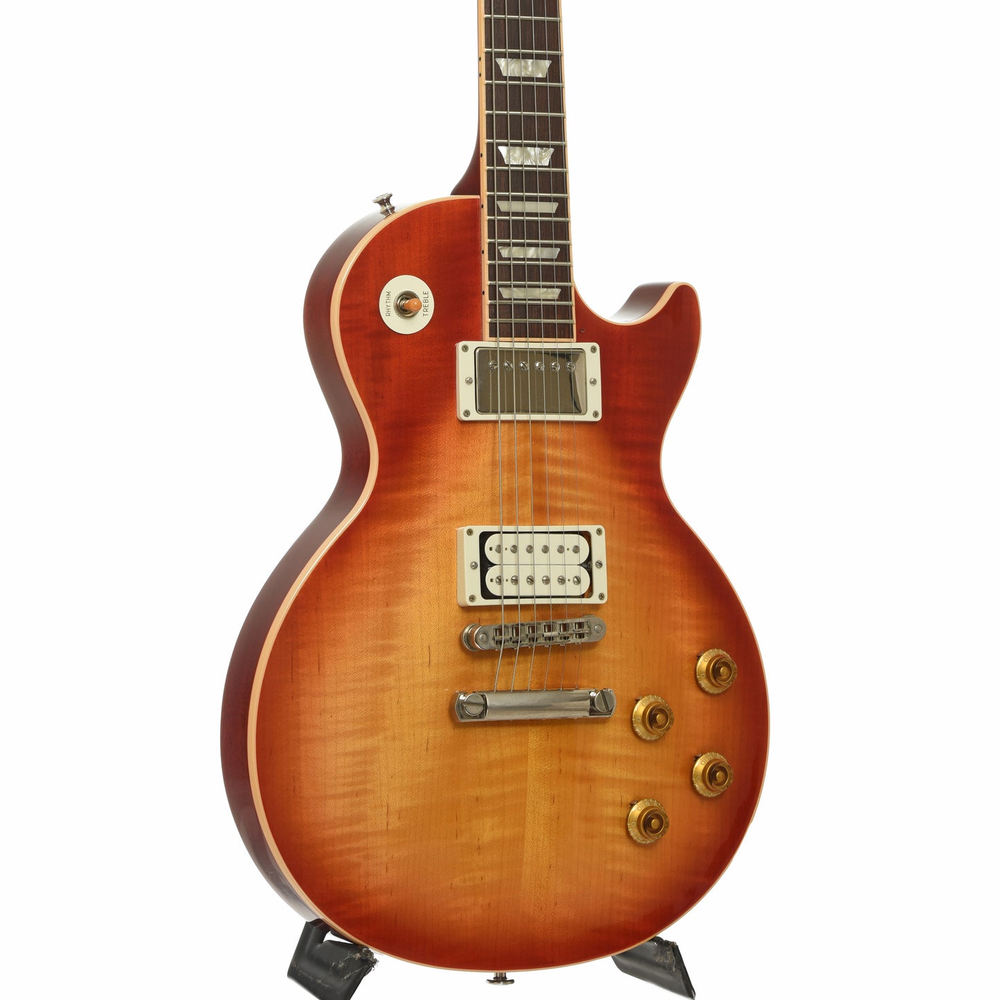 Font and side of Gibson Les Paul Traditional T Electric Guitar