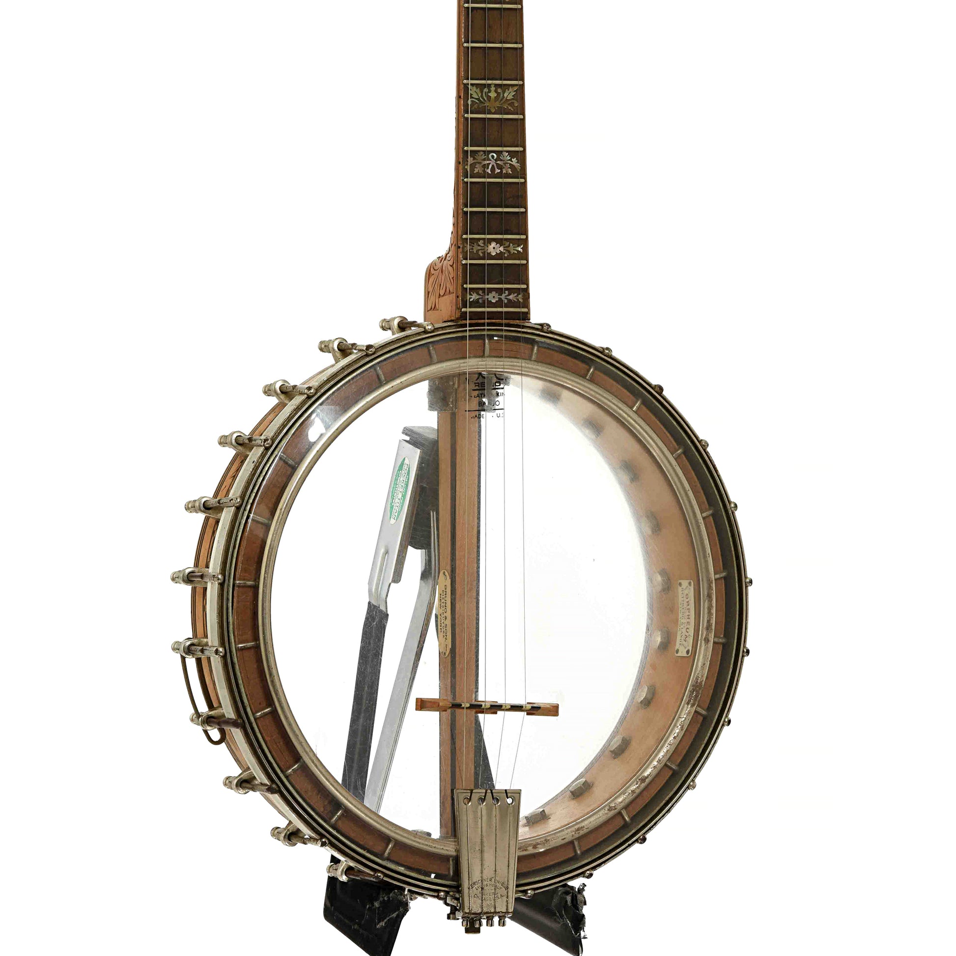 Front and side of Orpheum No.3 Tenor Banjo