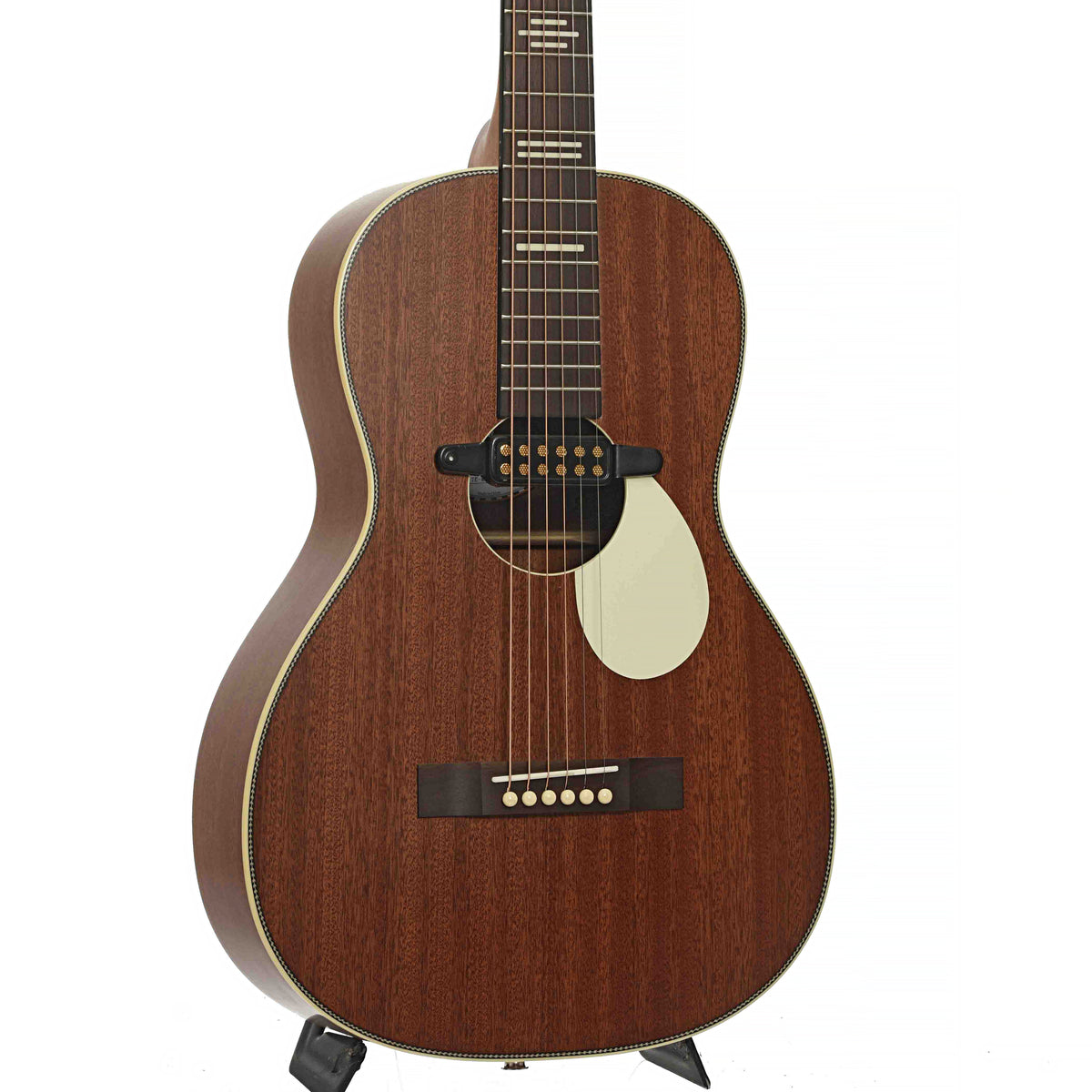 Front & Side Recording King Dirty 30's Acoustic-Electric Parlor Guitar, Mahogany